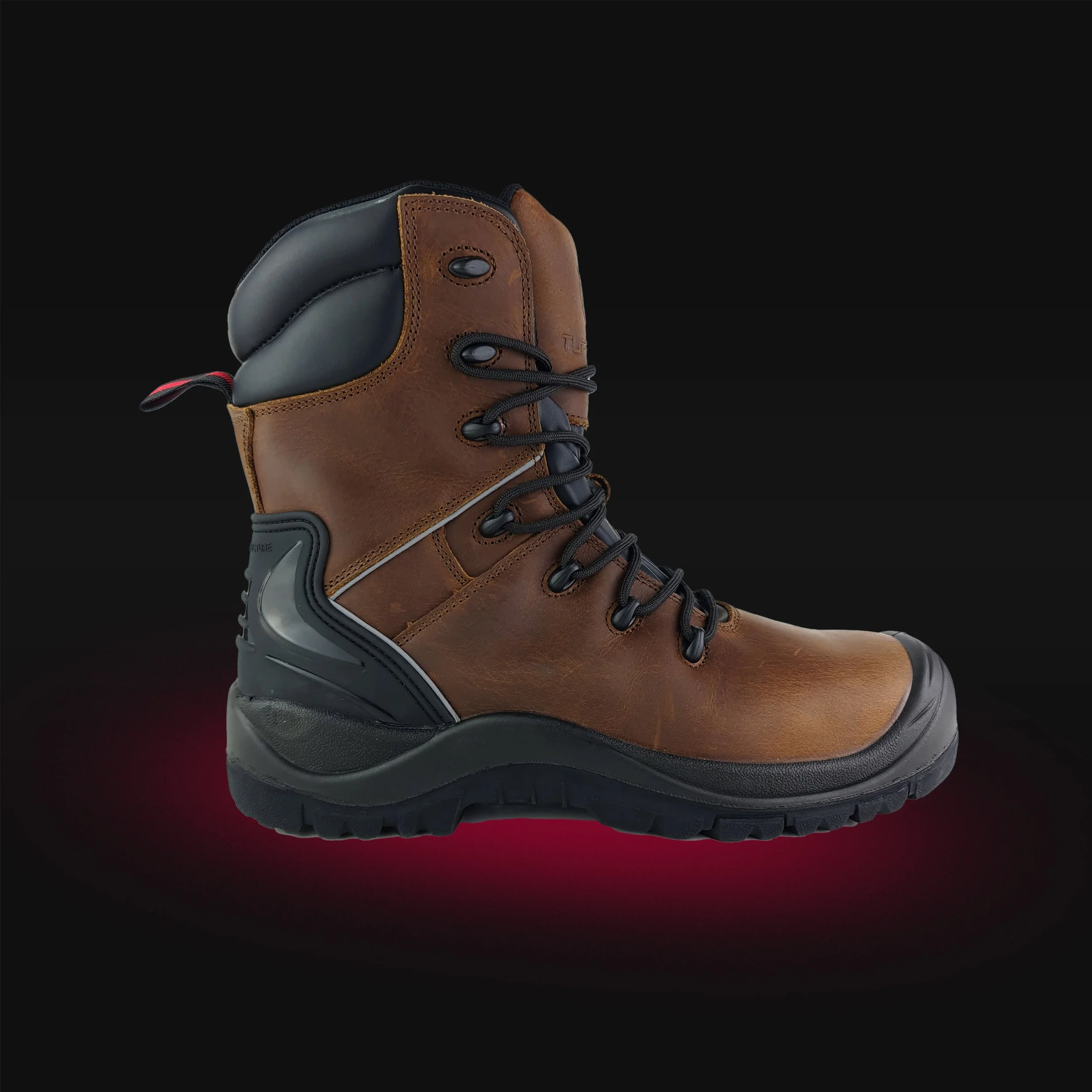 TUFFKING HAVOC BROWN SIDE ZIP HRO SAFETY BOOT