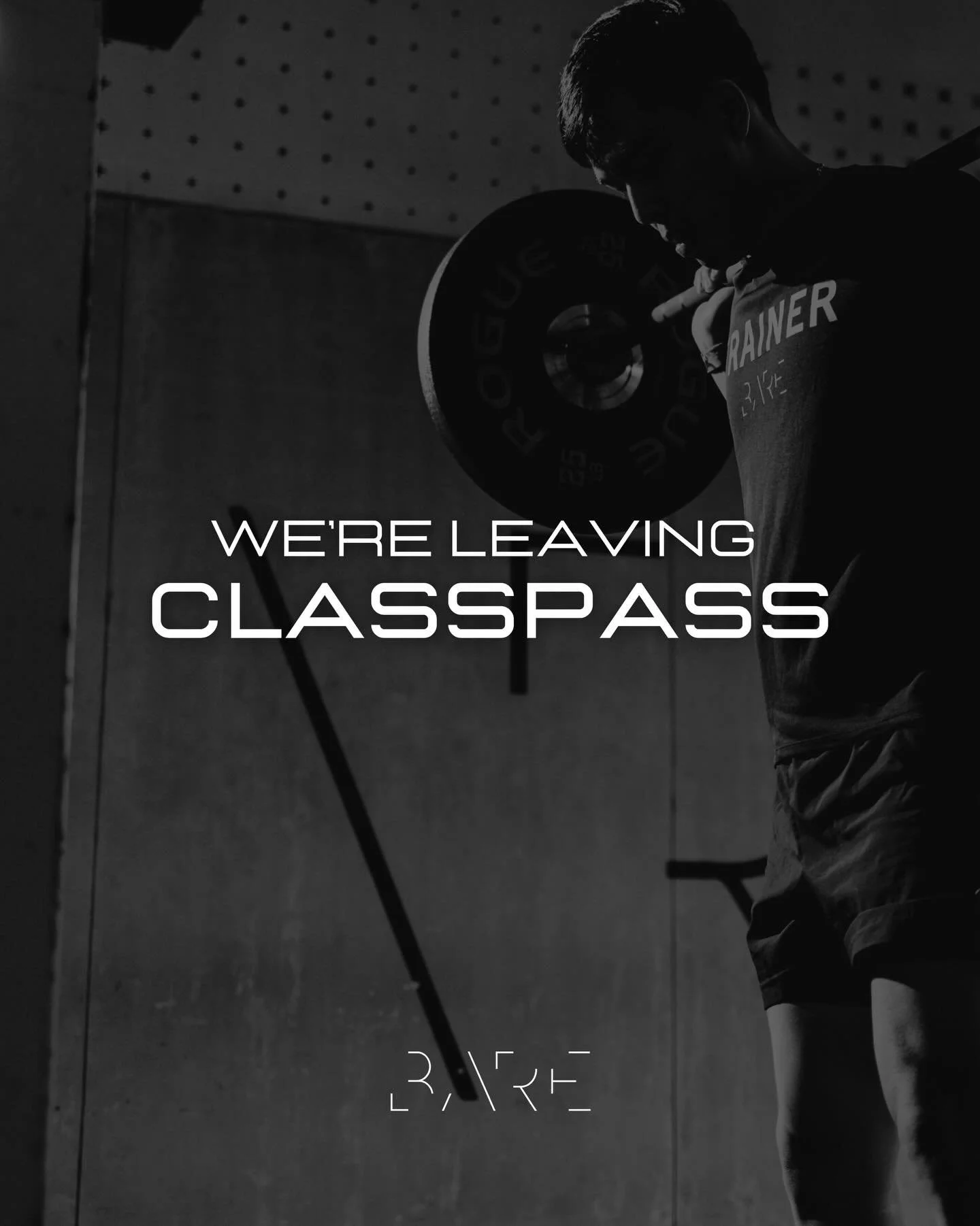 𝗪𝗘&rsquo;𝗥𝗘 𝗟𝗘𝗔𝗩𝗜𝗡𝗚 𝗖𝗟𝗔𝗦𝗦𝗣𝗔𝗦𝗦

Access our classes exclusively through the BARE app.

#BAREMNL