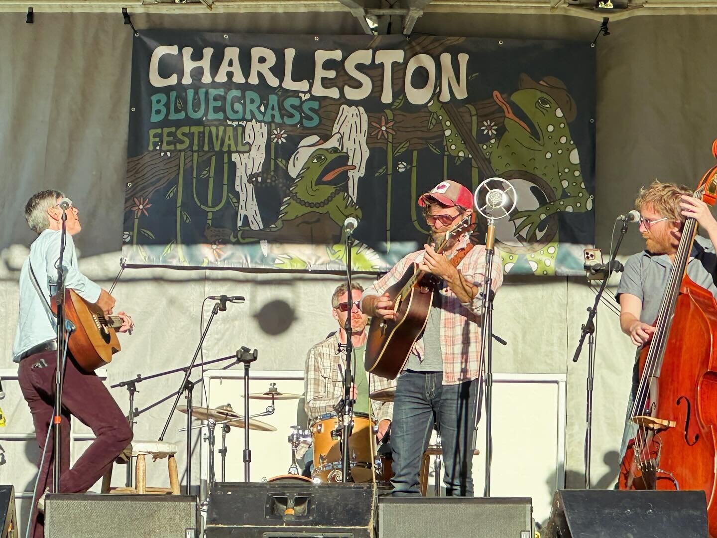 Some sites and sounds from our set at @chsbluegrassfest! It was a beautiful event in a beautiful setting and we are so grateful to have been included. Met a lot of great folks and saw plenty of familiar faces too. Looking forward to April in which an