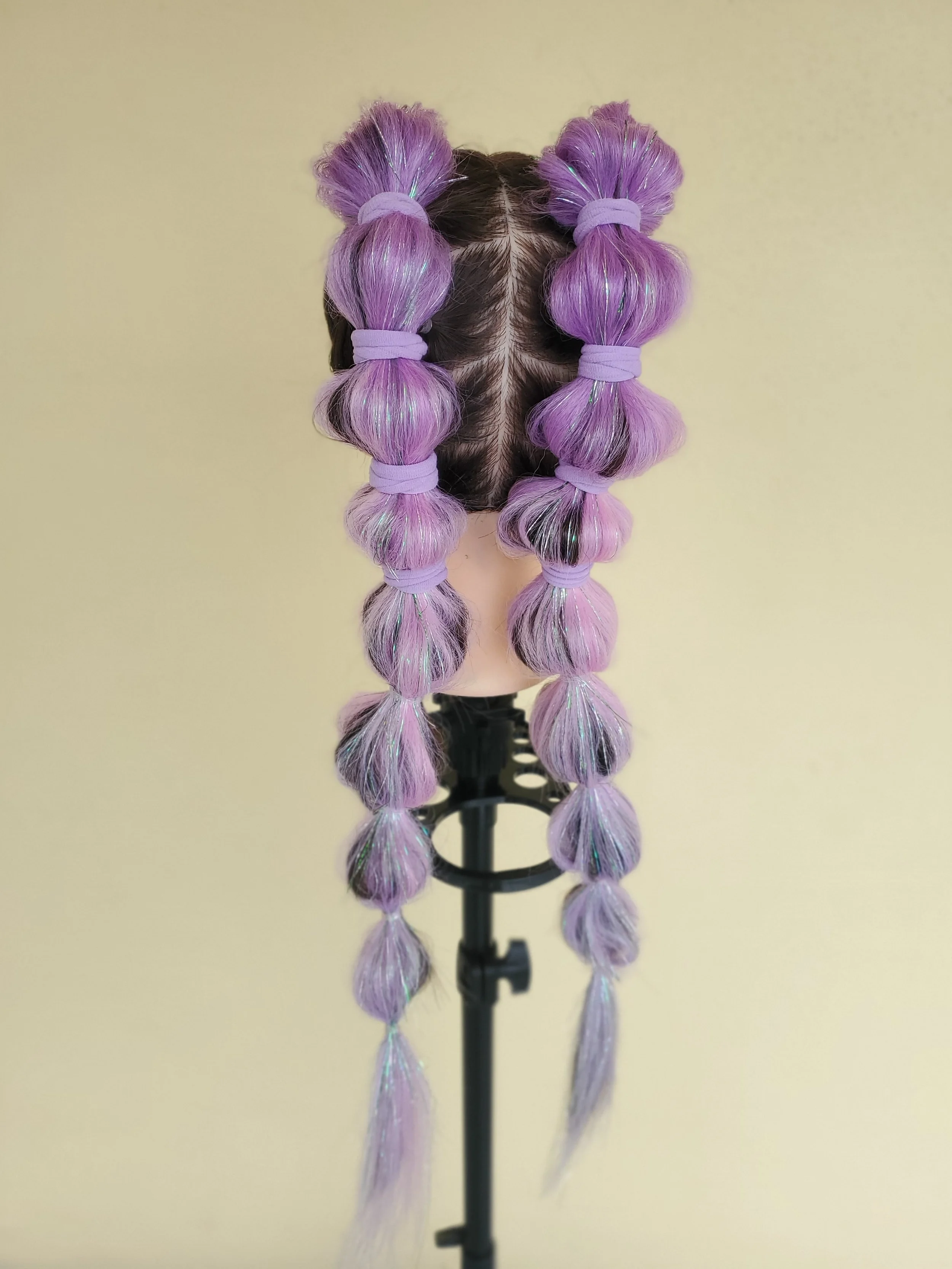 Adult or kids double bubble braids