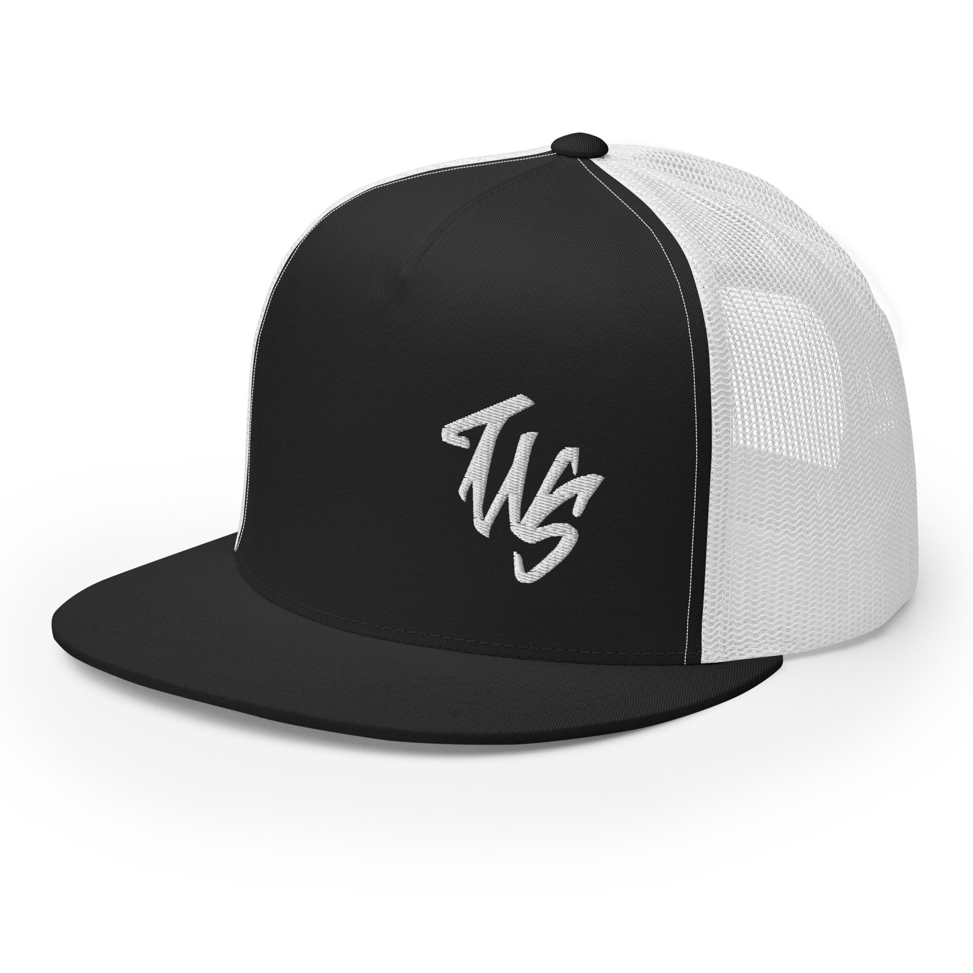 5-panel-trucker-cap-black-white-left-front-63a4ace66db4b.jpg