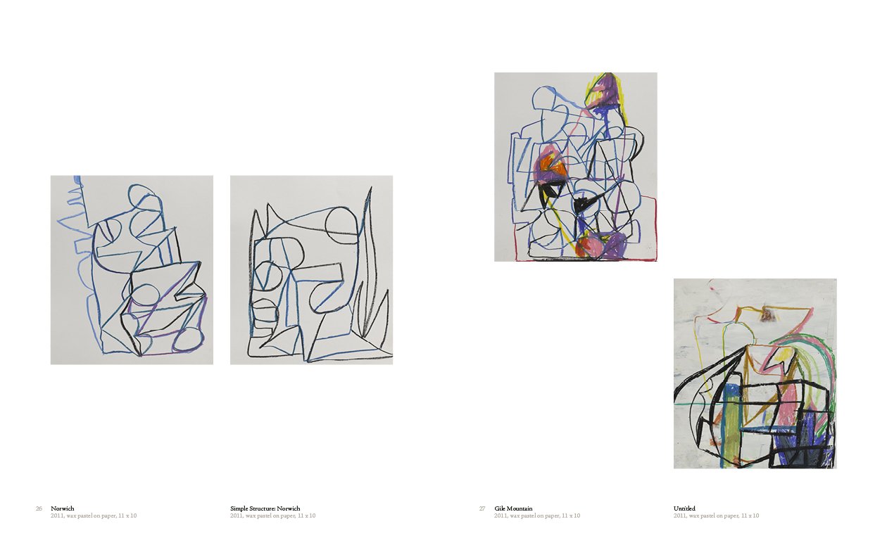 "Enrico Riley: Portable Vision" exhibition catalogue, drawings.