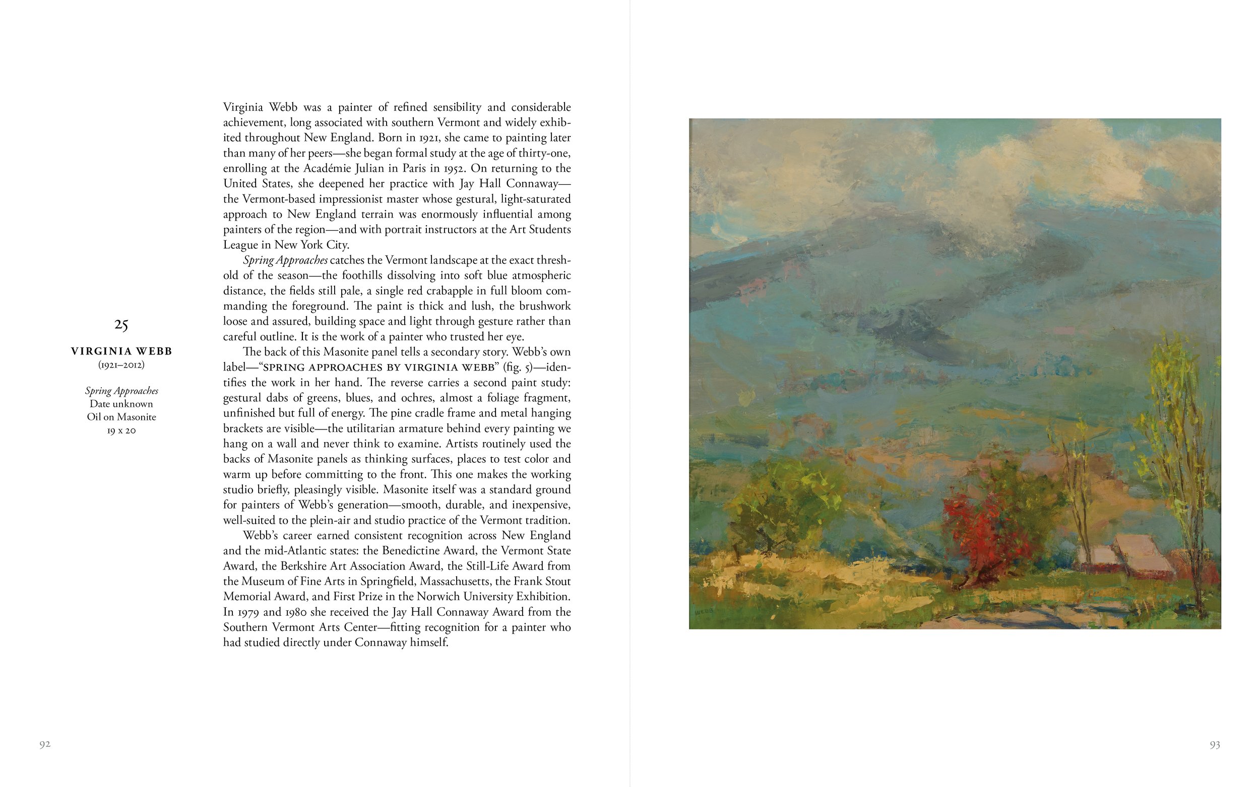 Book page spread from Paintings at the Woodstock Inn by Glenn Suokko.