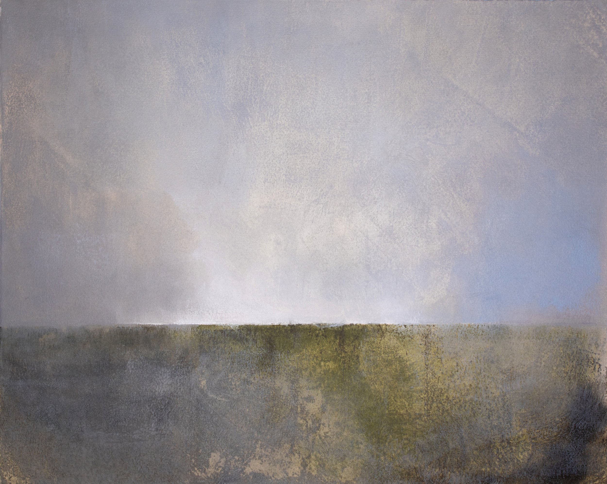 Landscape in oil, from the works on paper series, 2026.
