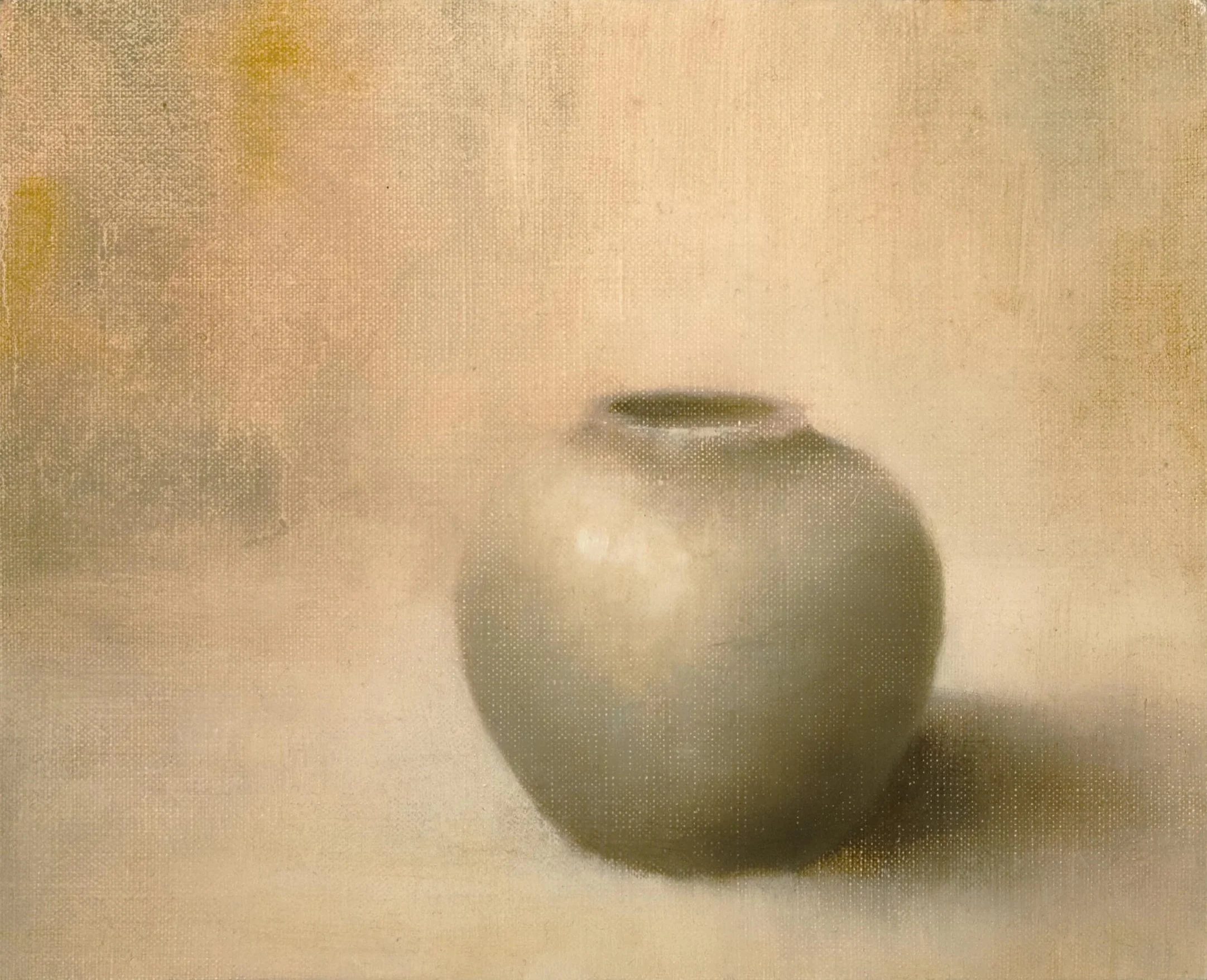 Qing dynasty ginger jar, oil on linen, Glenn Suokko.