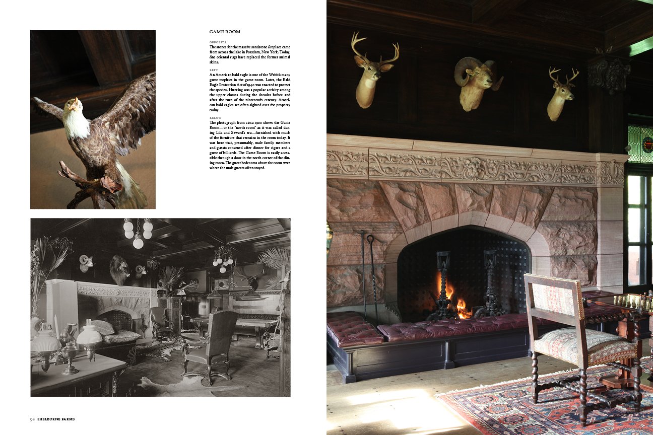 Shelburne Farms: House, Gardens, Farm, and Barns: game room.