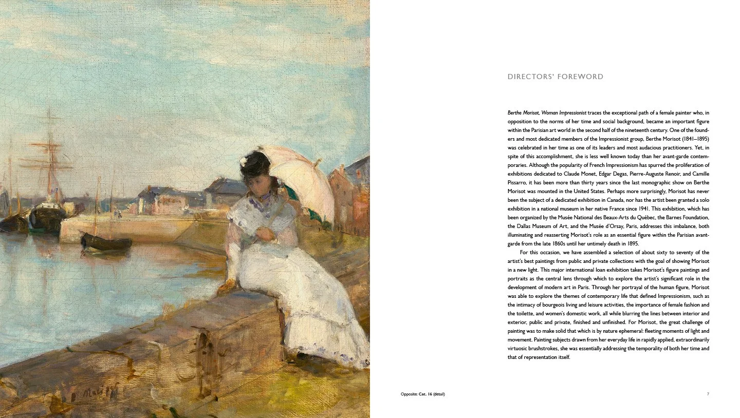 Berthe Morisot: Woman Impressionist, book: Foreword.