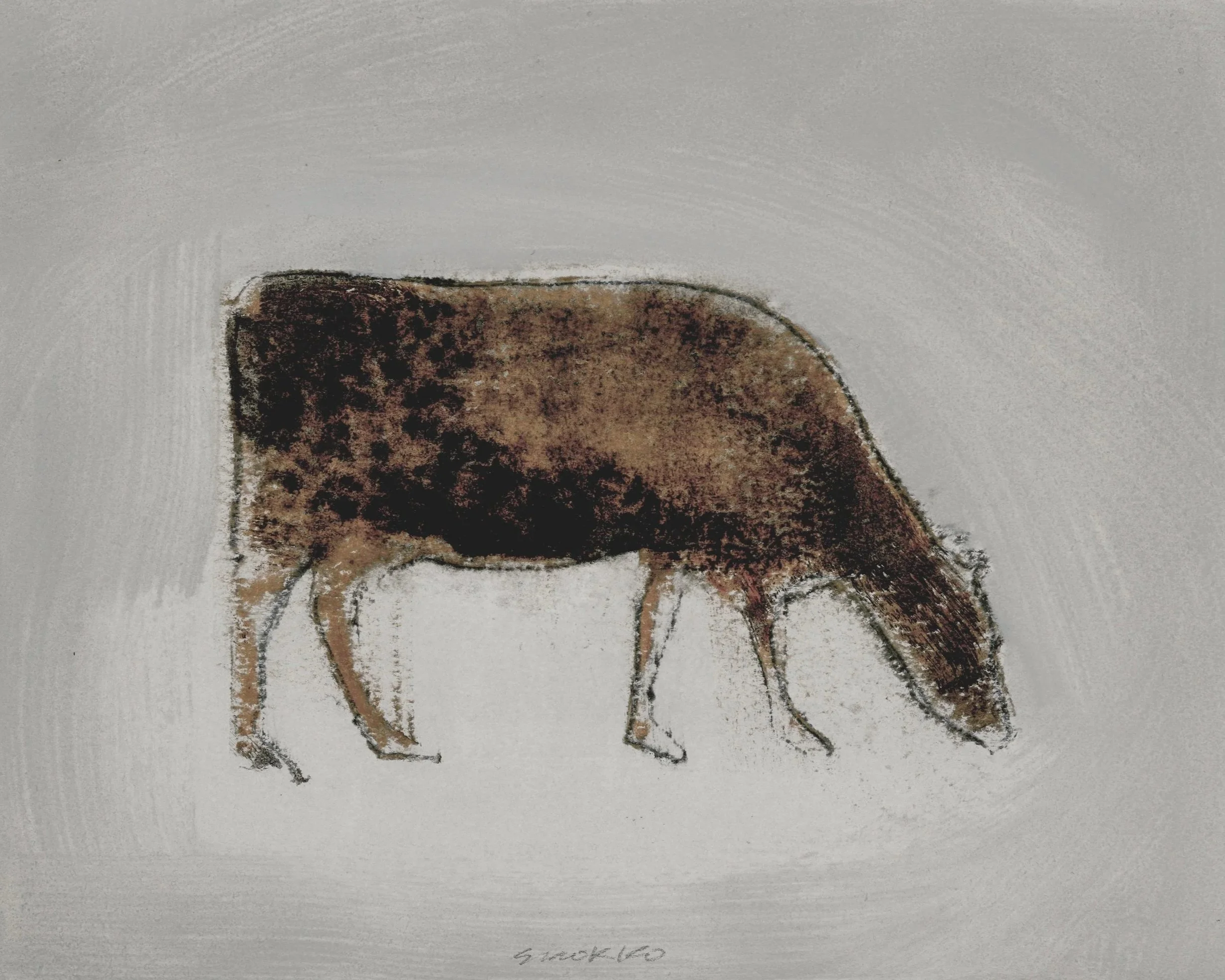 Grazing Cow VI