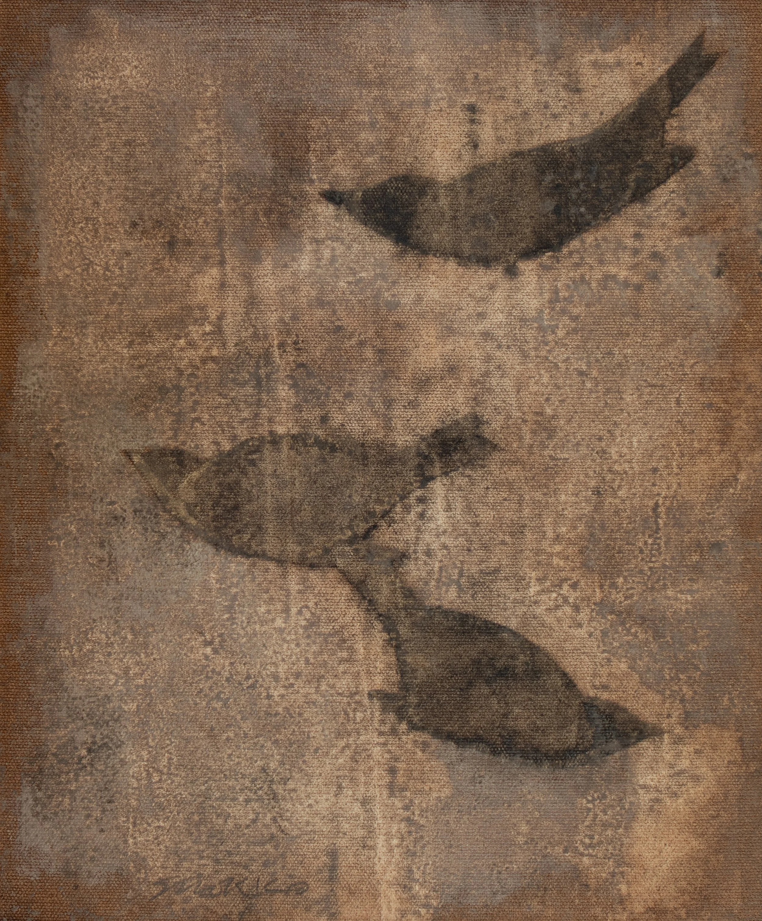 From the Birds series, oil on linen by Glenn Suokko.