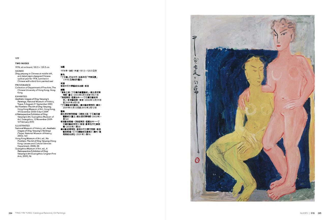 TING YIN YUNG Catalogue Raisonné, Oil Paintings, Two Nudes.