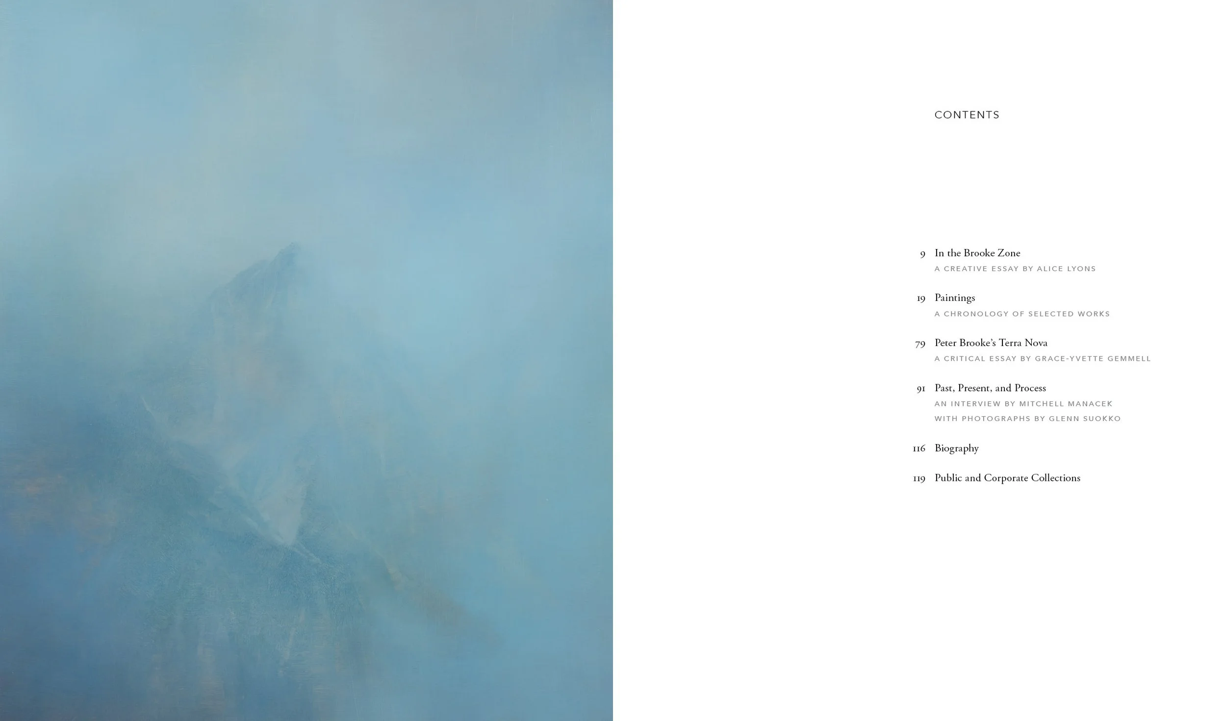Peter Brooke: The Nature of Memory and Experience, book: contents.