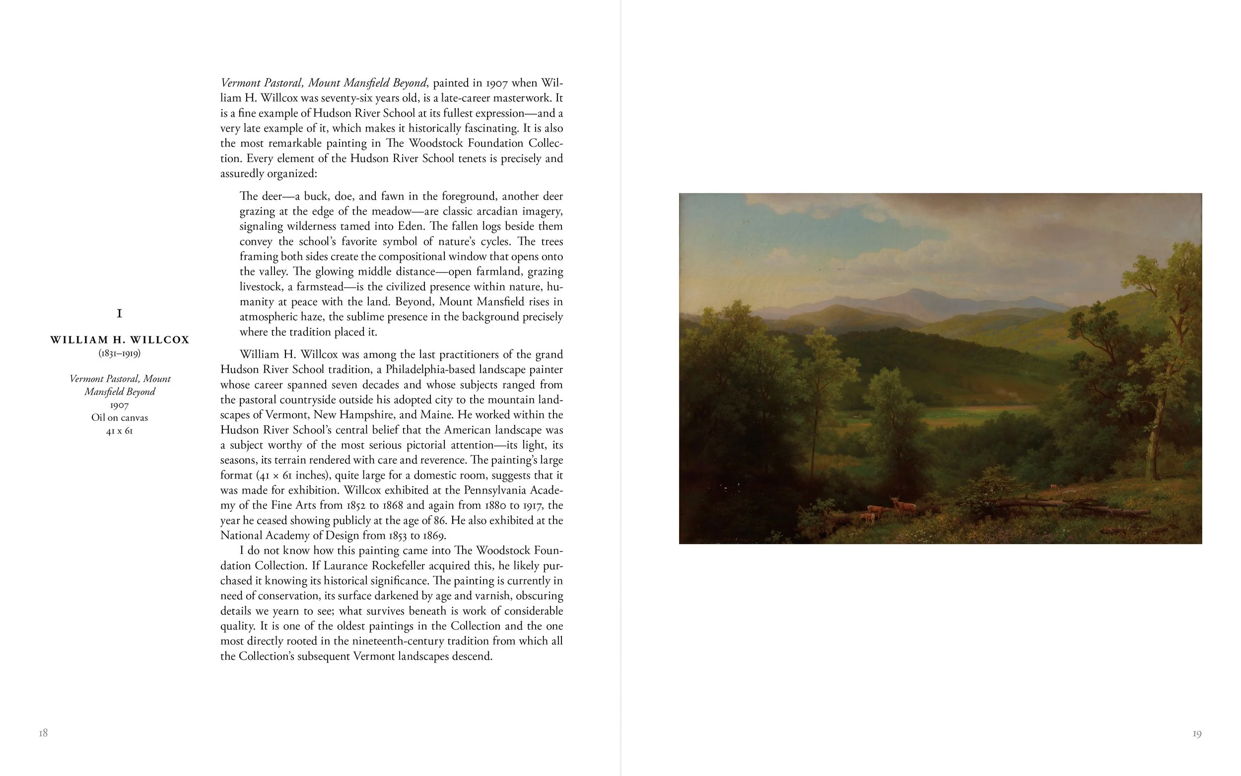 Book page spread from Paintings at the Woodstock Inn by Glenn Suokko.