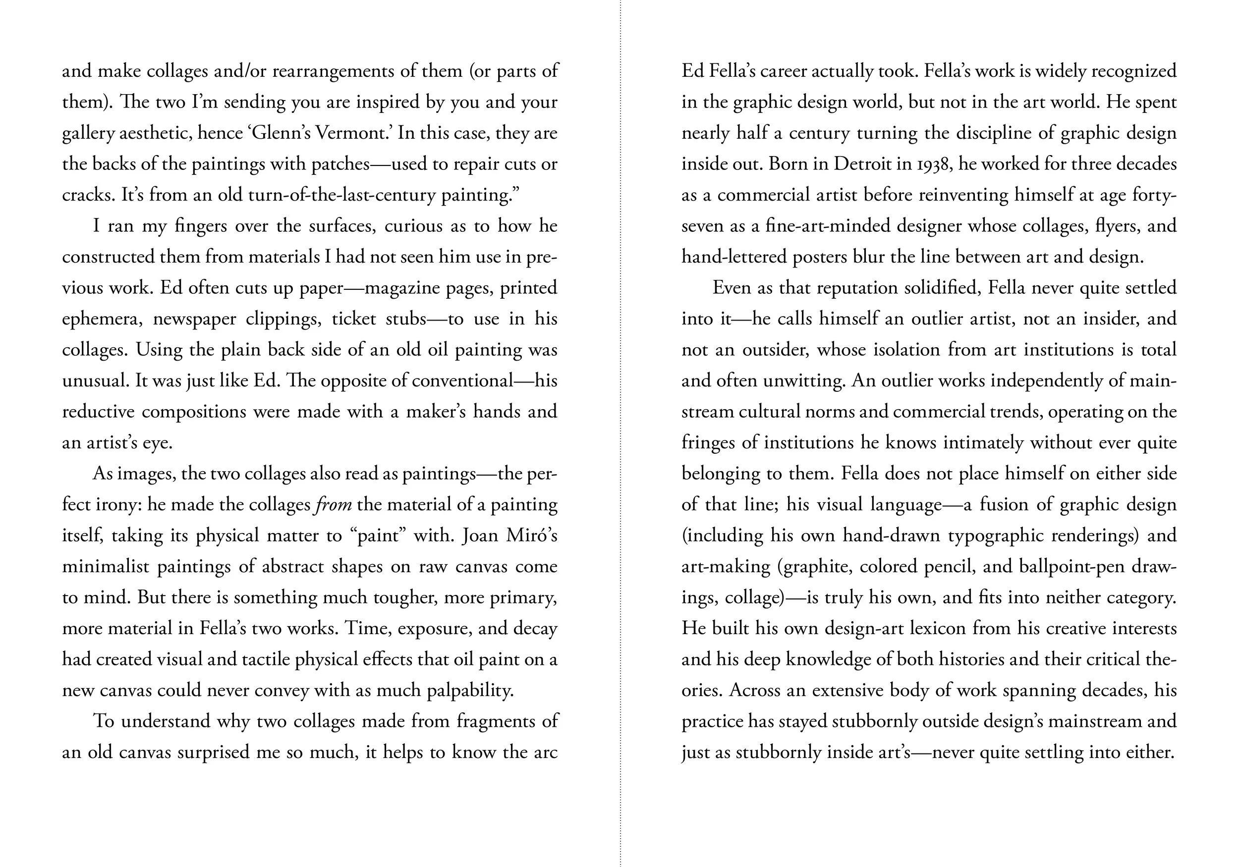 Essay from the book “Ed Fella: Collage” by Glenn Suokko.