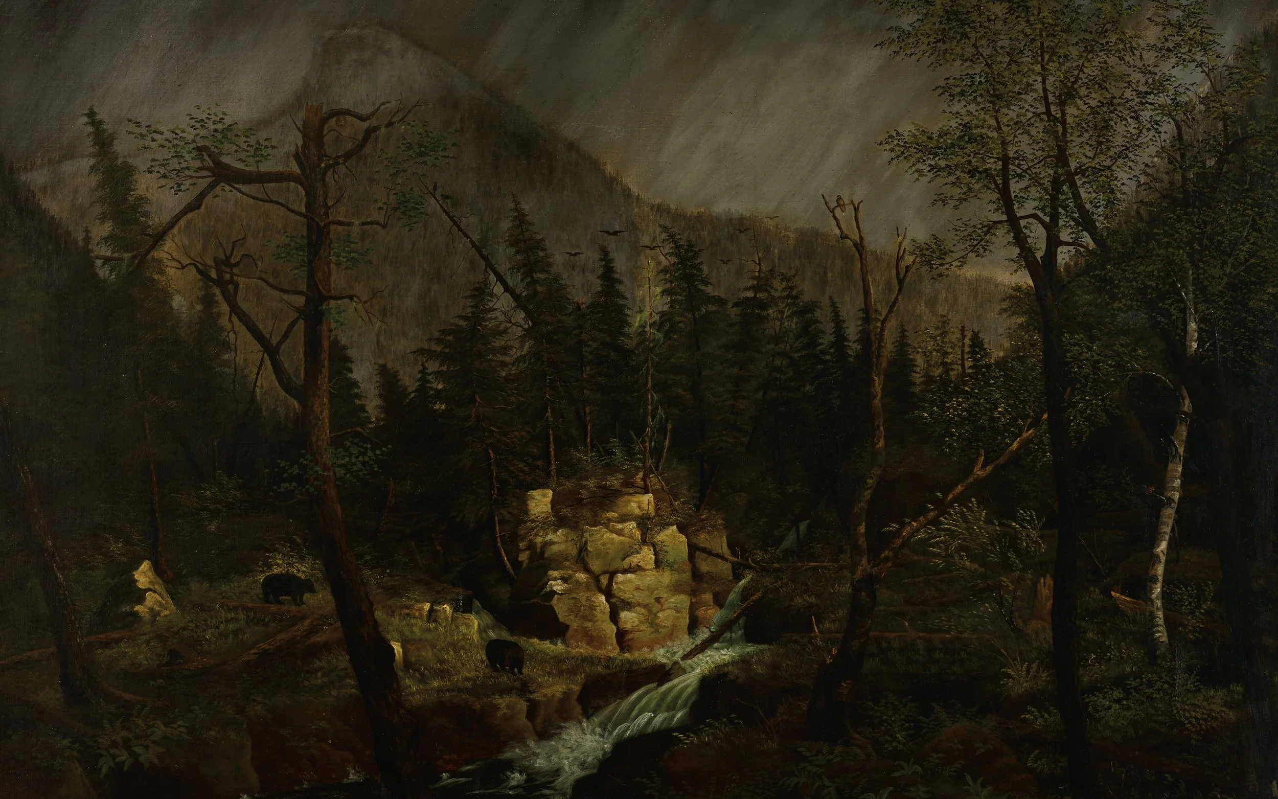 Book page spread from Paintings at the Woodstock Inn by Glenn Suokko.