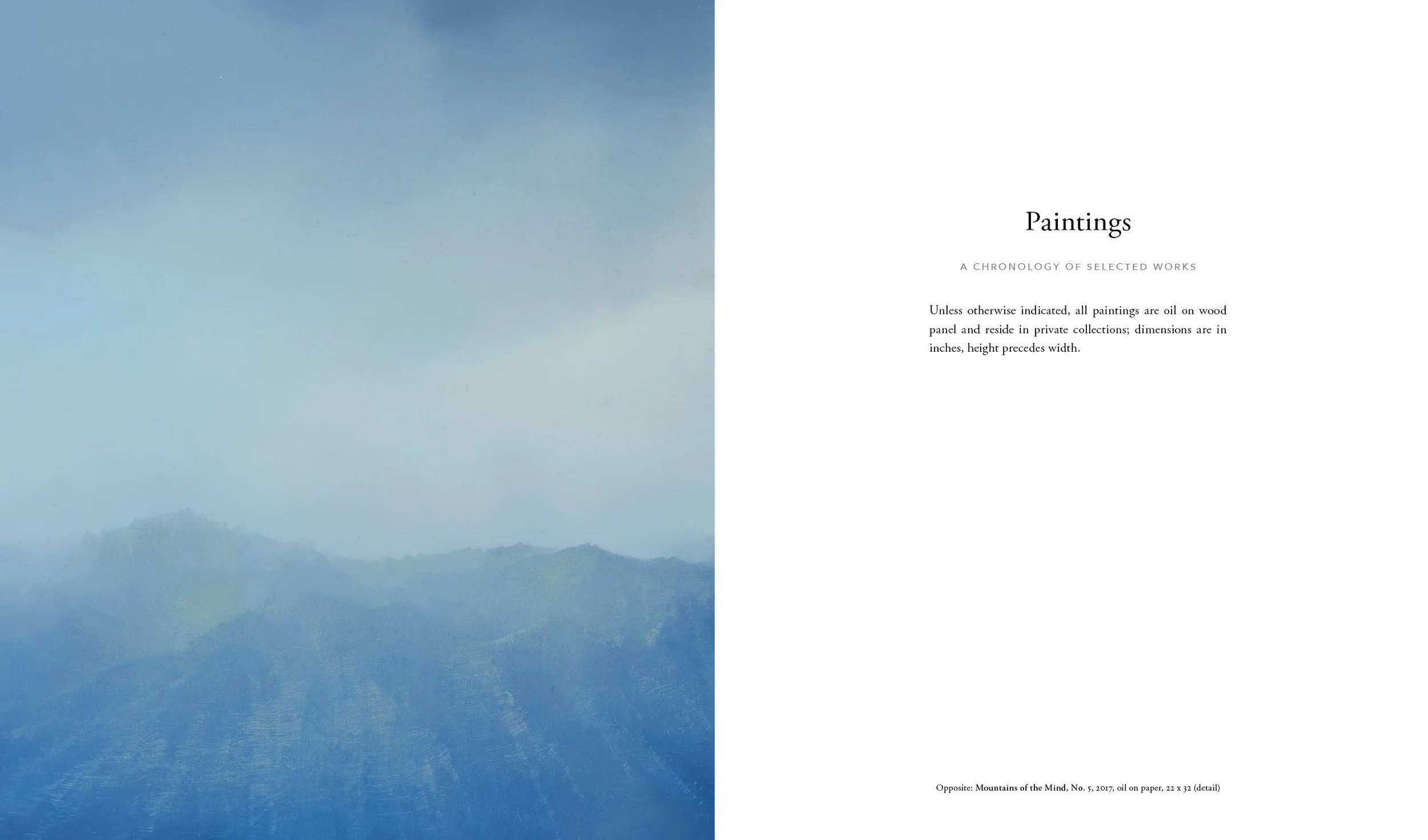 Peter Brooke: The Nature of Memory and Experience, book: paintings.