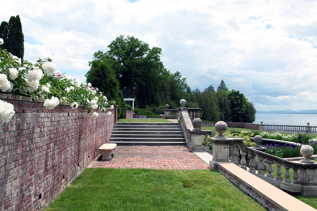 Shelburne Farms: House, Gardens, Farm, and Barns, garden steps.