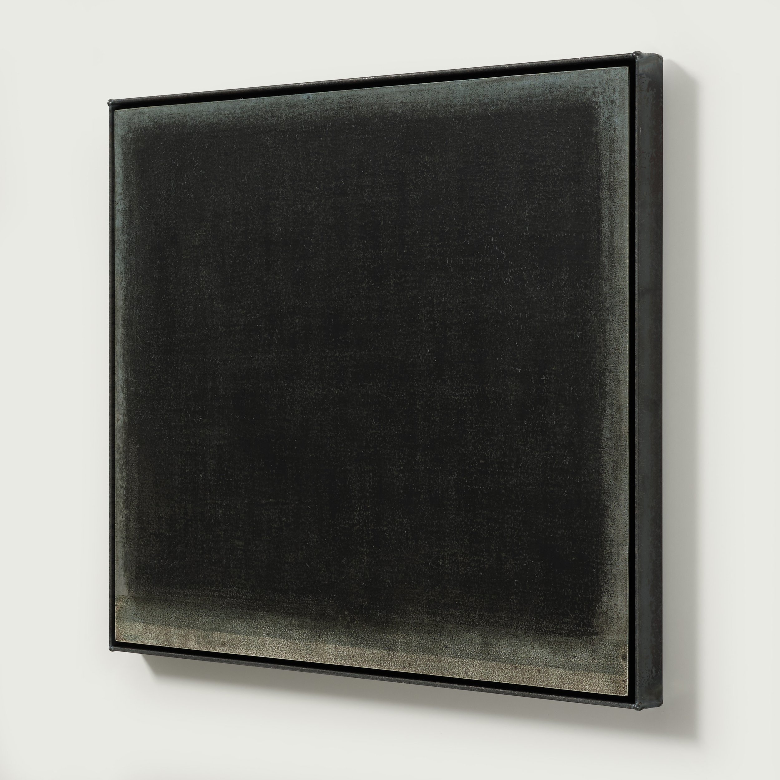 Framed minimalist landscape painting from the Horizons series by Glenn Suokko.