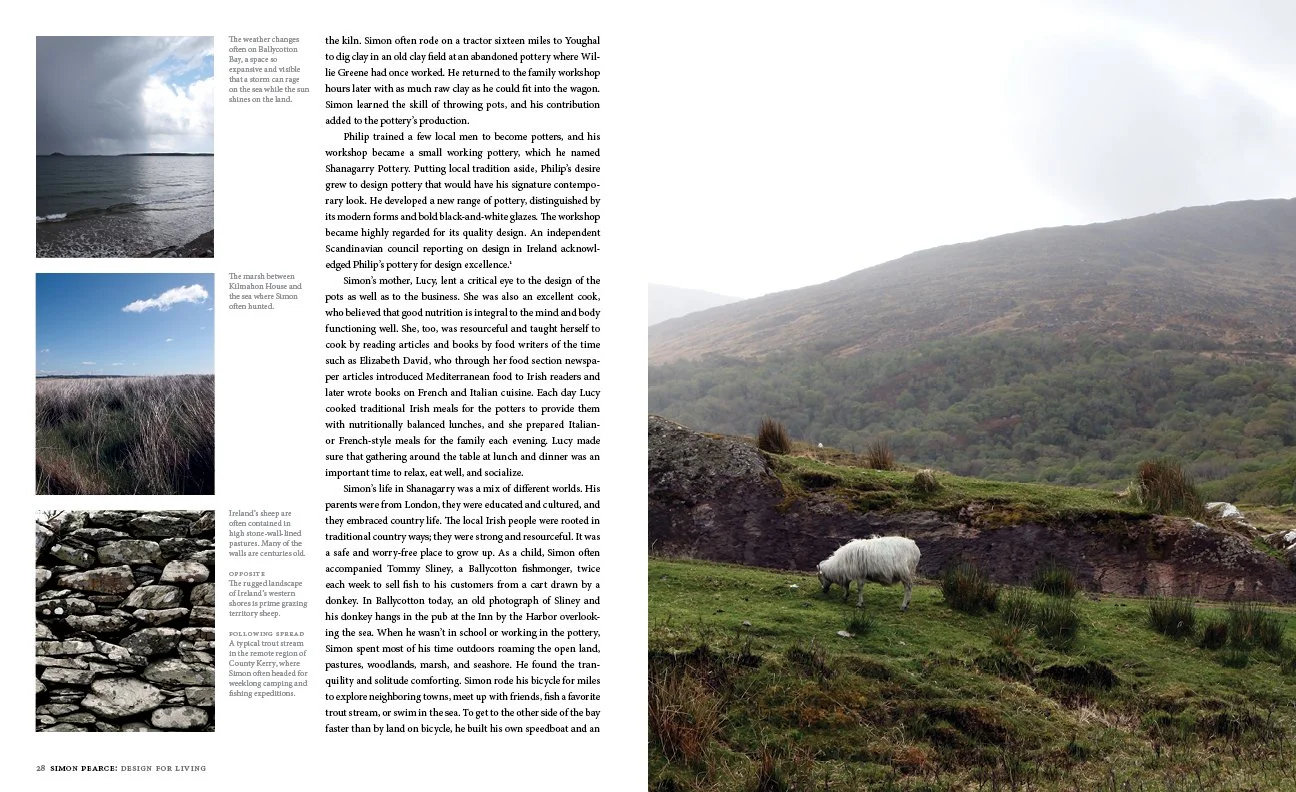 Simon Pearce: Design for Living—book pages 28–29.