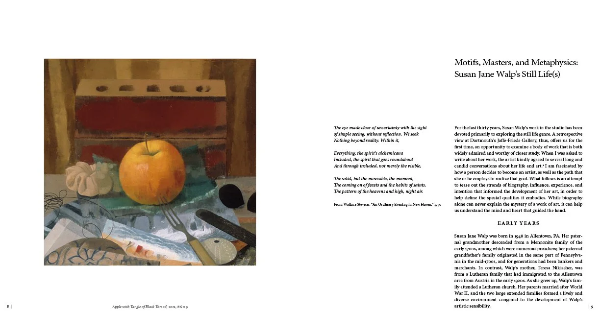 Susan Jane Walp: Still Life | exhibition catalogue:  essay.