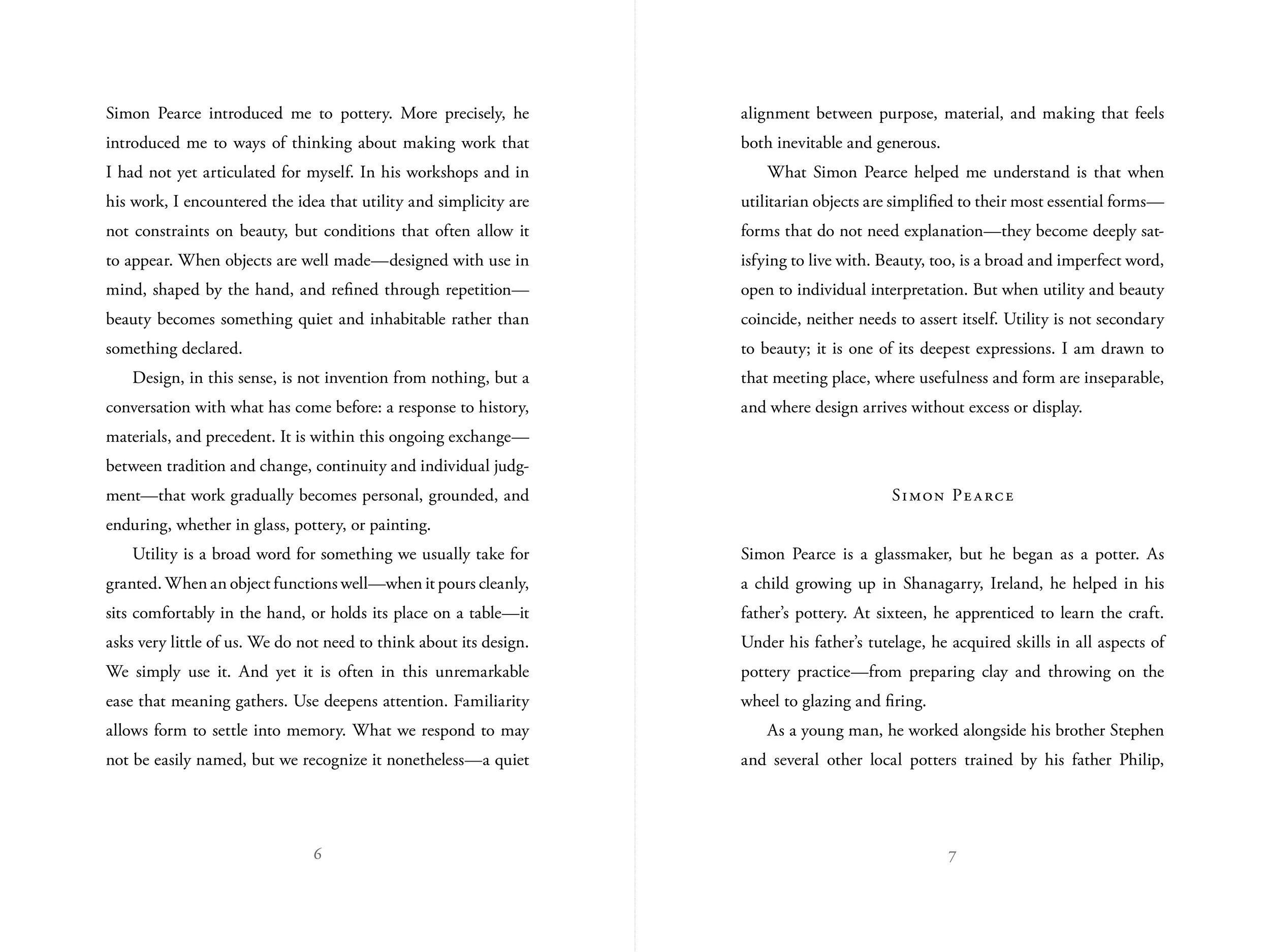 Pages from Utility and Presence, a book by Glenn Suokko.