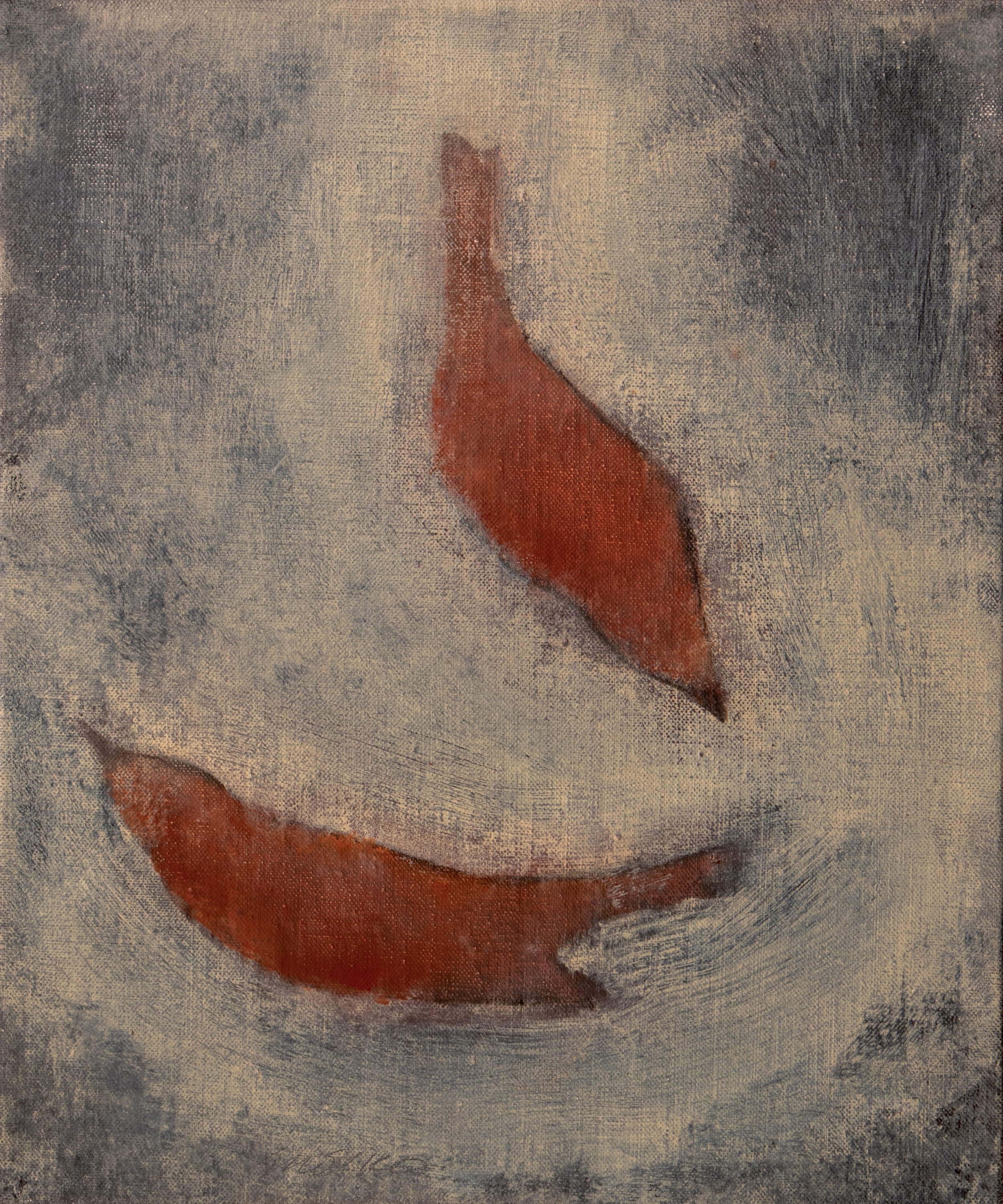 Untitled (Two Red Birds), 2025, Private Collection, Vermont