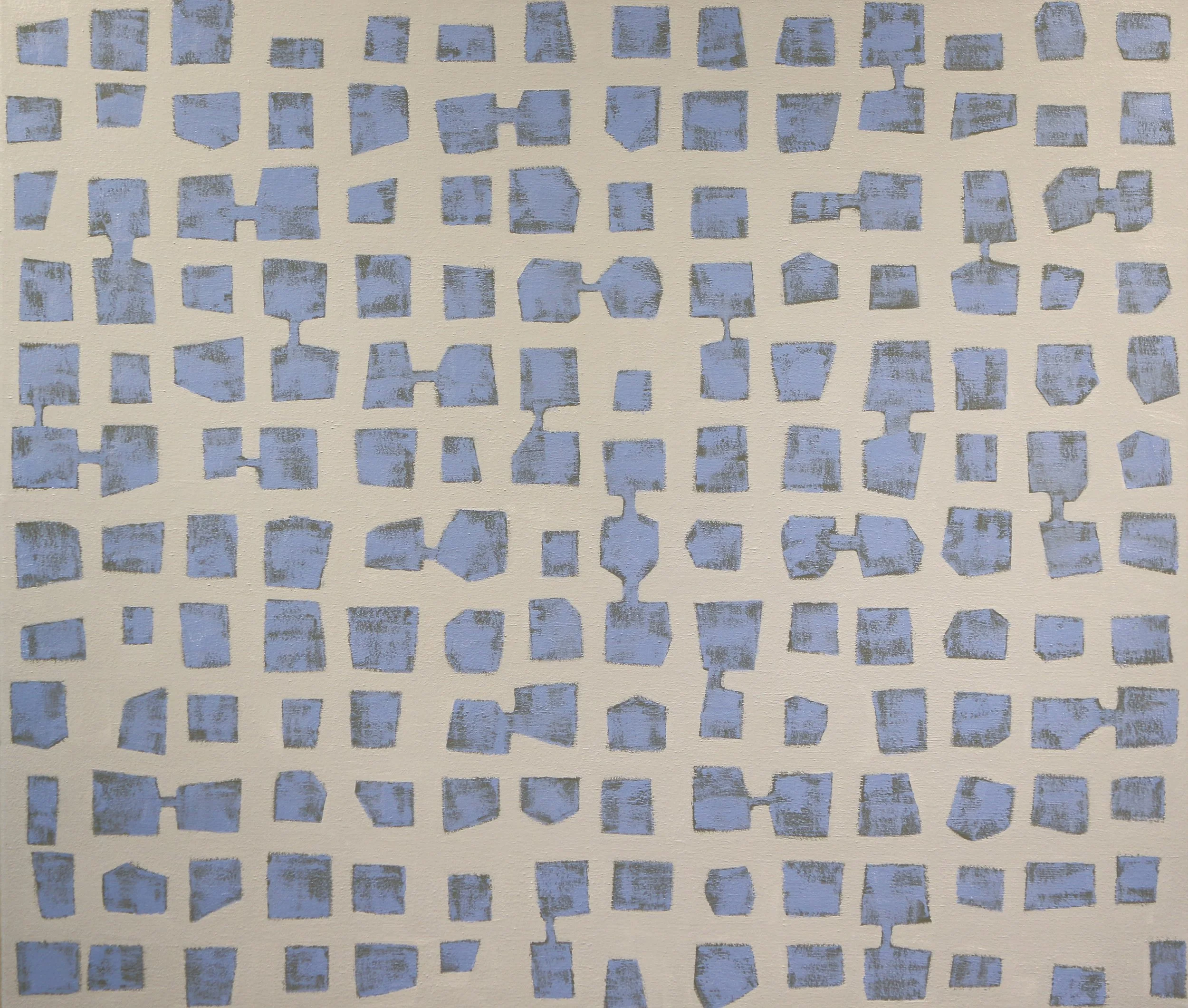 Blue, from the Wildflowers series, oil on canvas.