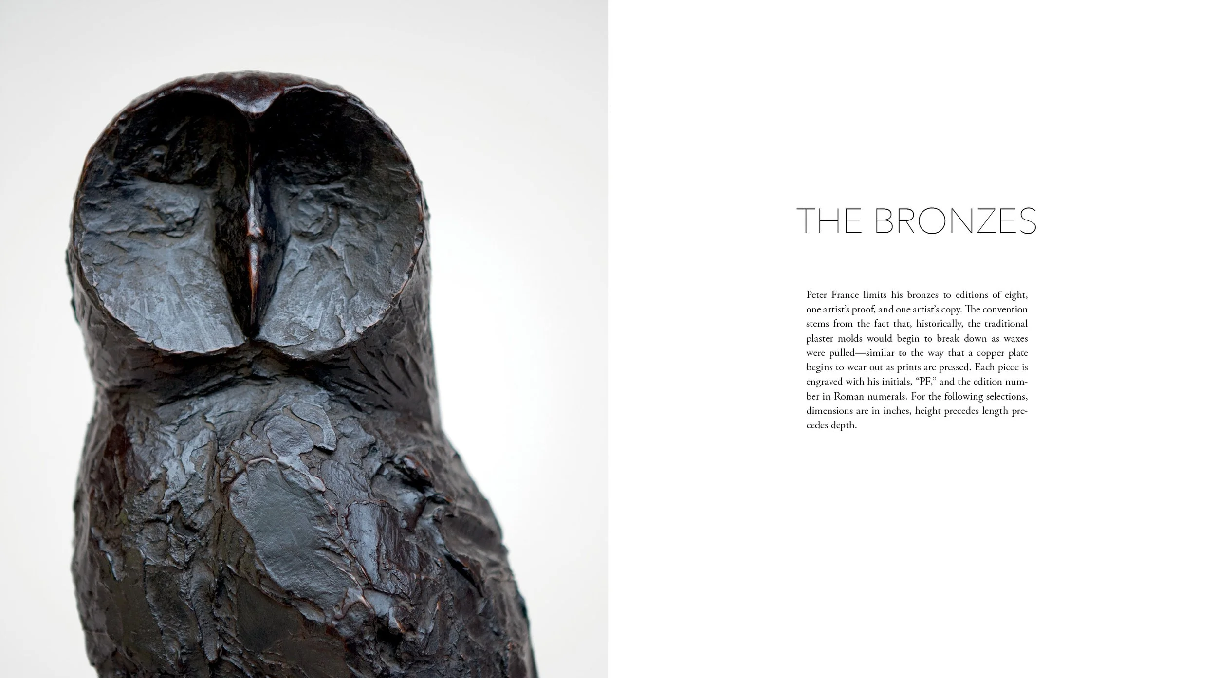 Peter France, book: The Bronzes.