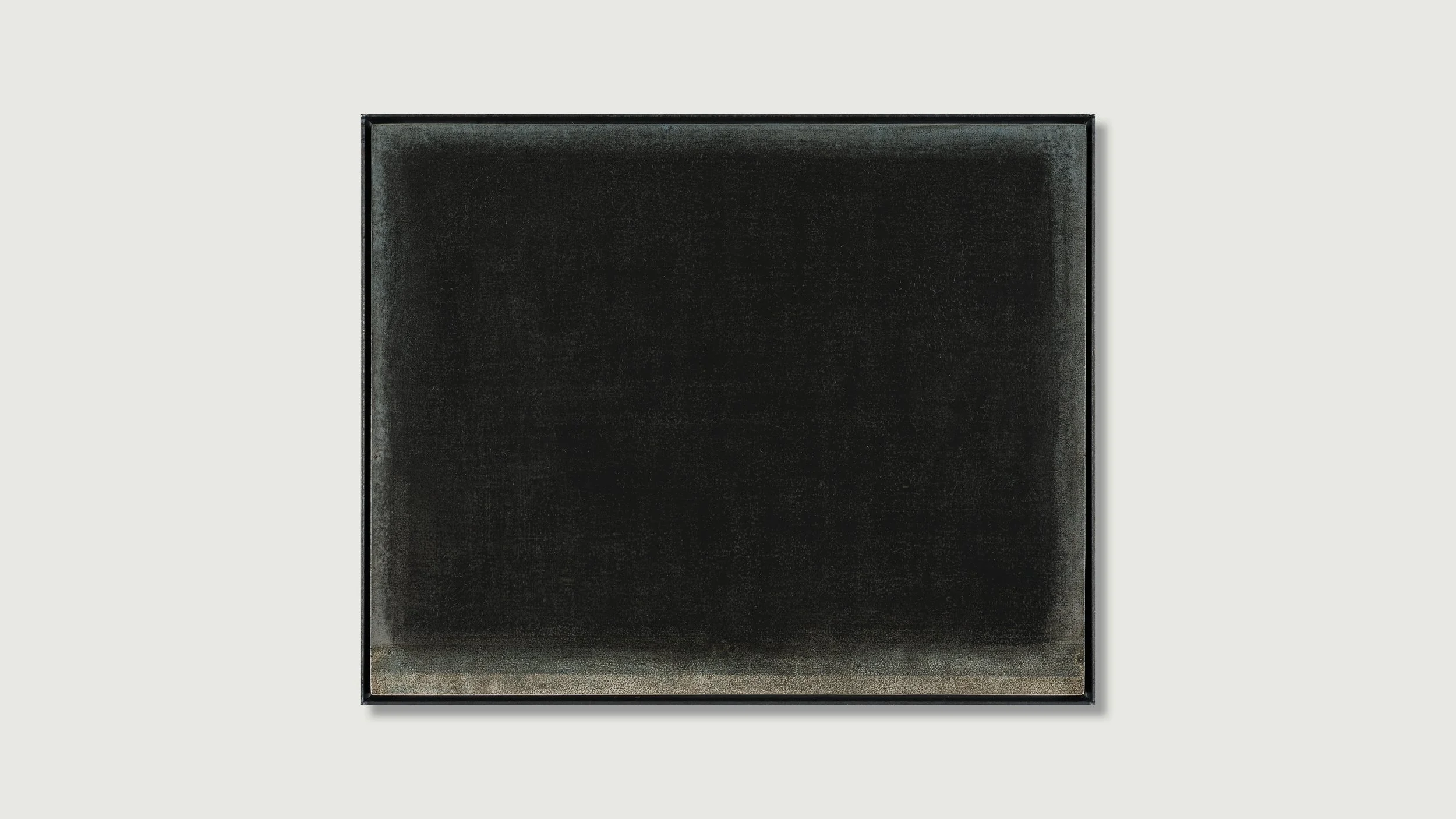 Framed minimalist landscape painting from the Horizons series by Glenn Suokko.