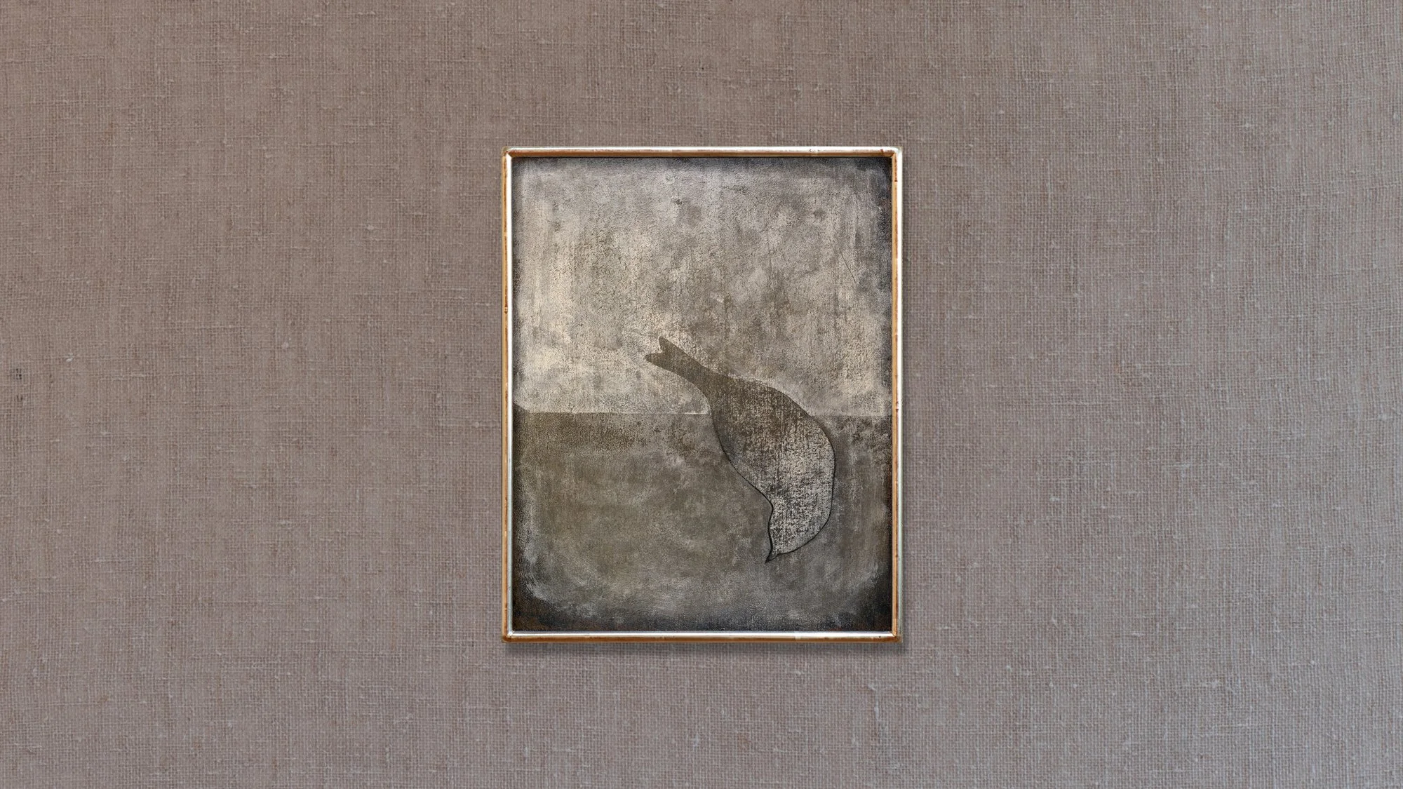 Framed oil painting from the "Birds" series, oil on canvas.