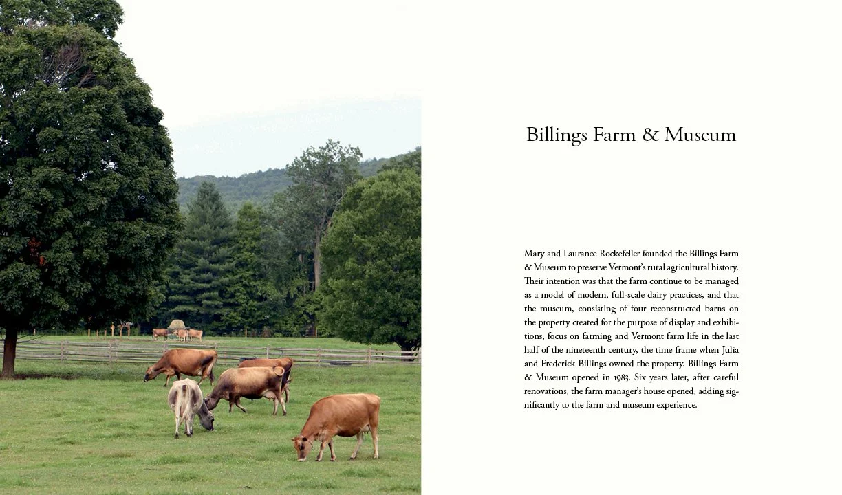 Marsh, Billings, Rockefeller in Woodstock, book: Billings Farm & Museum.