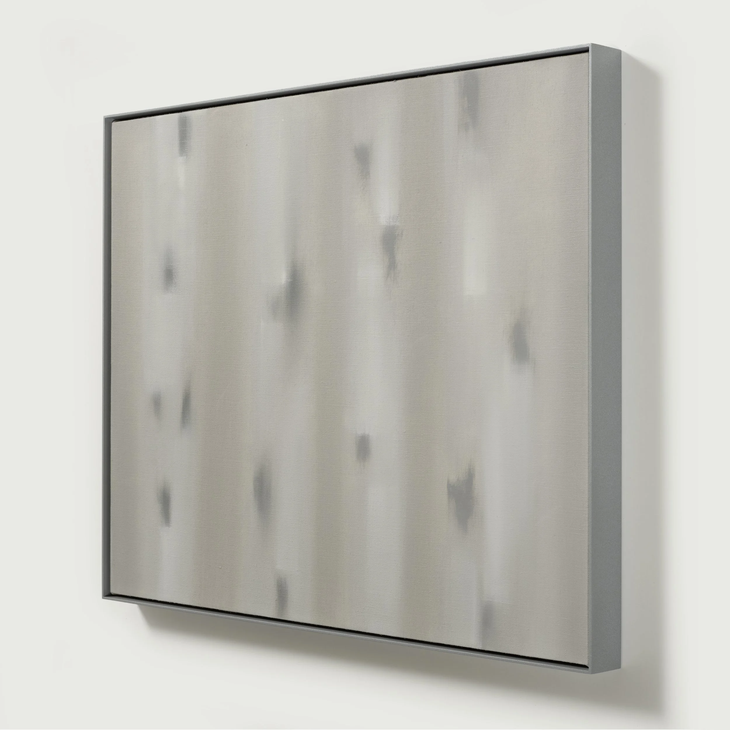 Framed painting of birch trees, oil on linen, Glenn Suokko.