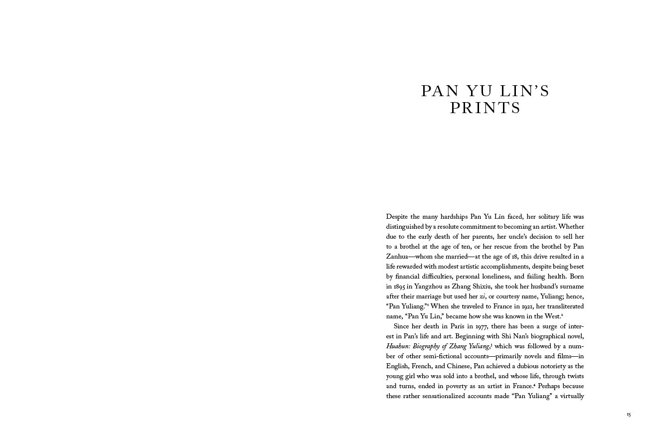PAN YU LIN Catalogue Raisonné, Prints, essay.