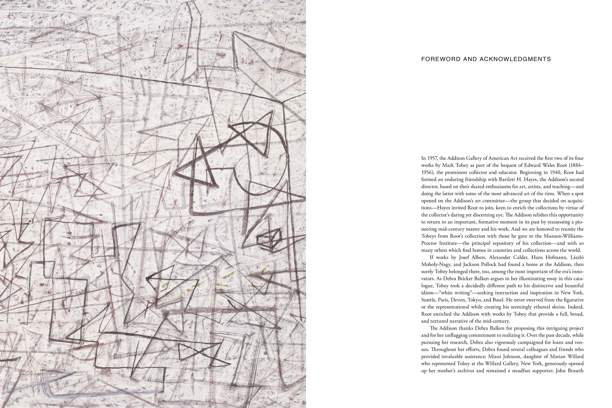 Mark Tobey: Threading Light, book: Foreword.