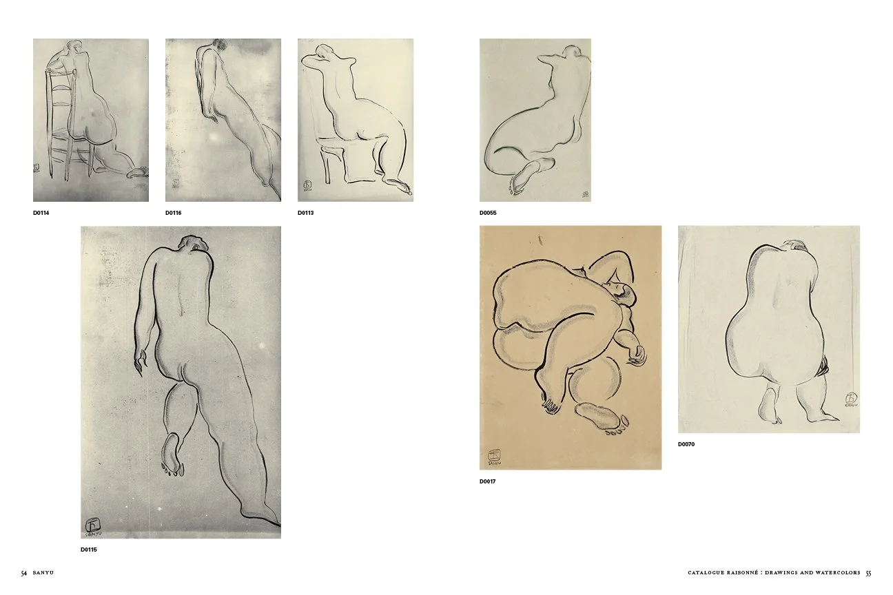SANYU Catalogue Raisonné, Drawings and Watercolors, pages 54–55.