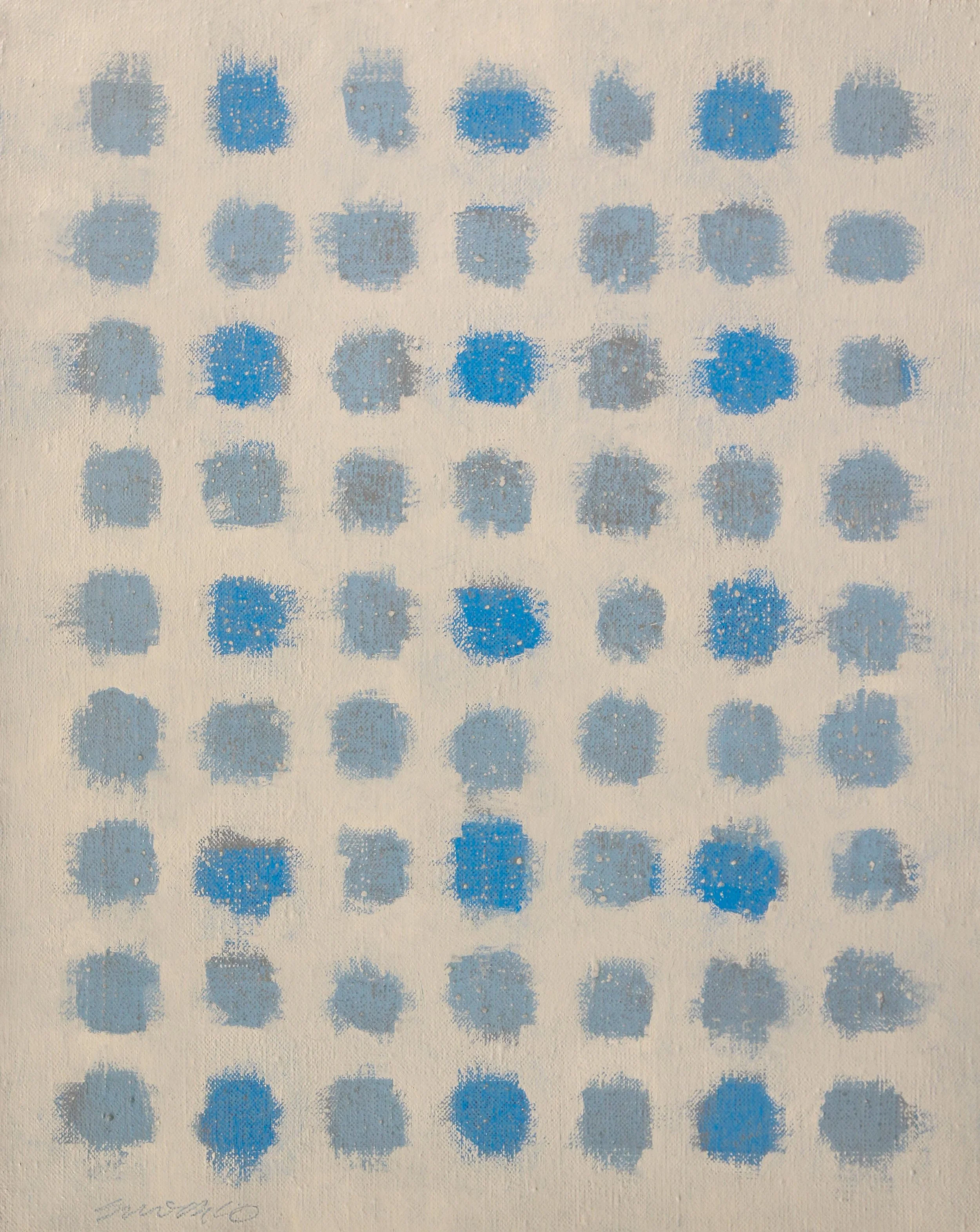 Blue and gray, from the Wildflower series, oil on canvas.