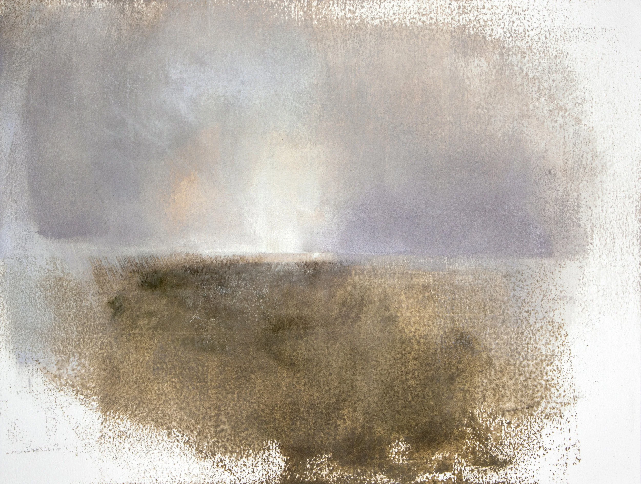 Landscape in oil, from the works on paper series, 2026.