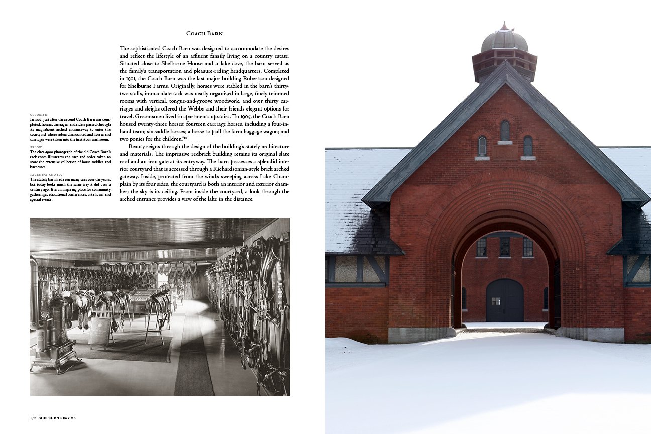 Shelburne Farms: House, Gardens, Farm, and Barns: Coach Barn.