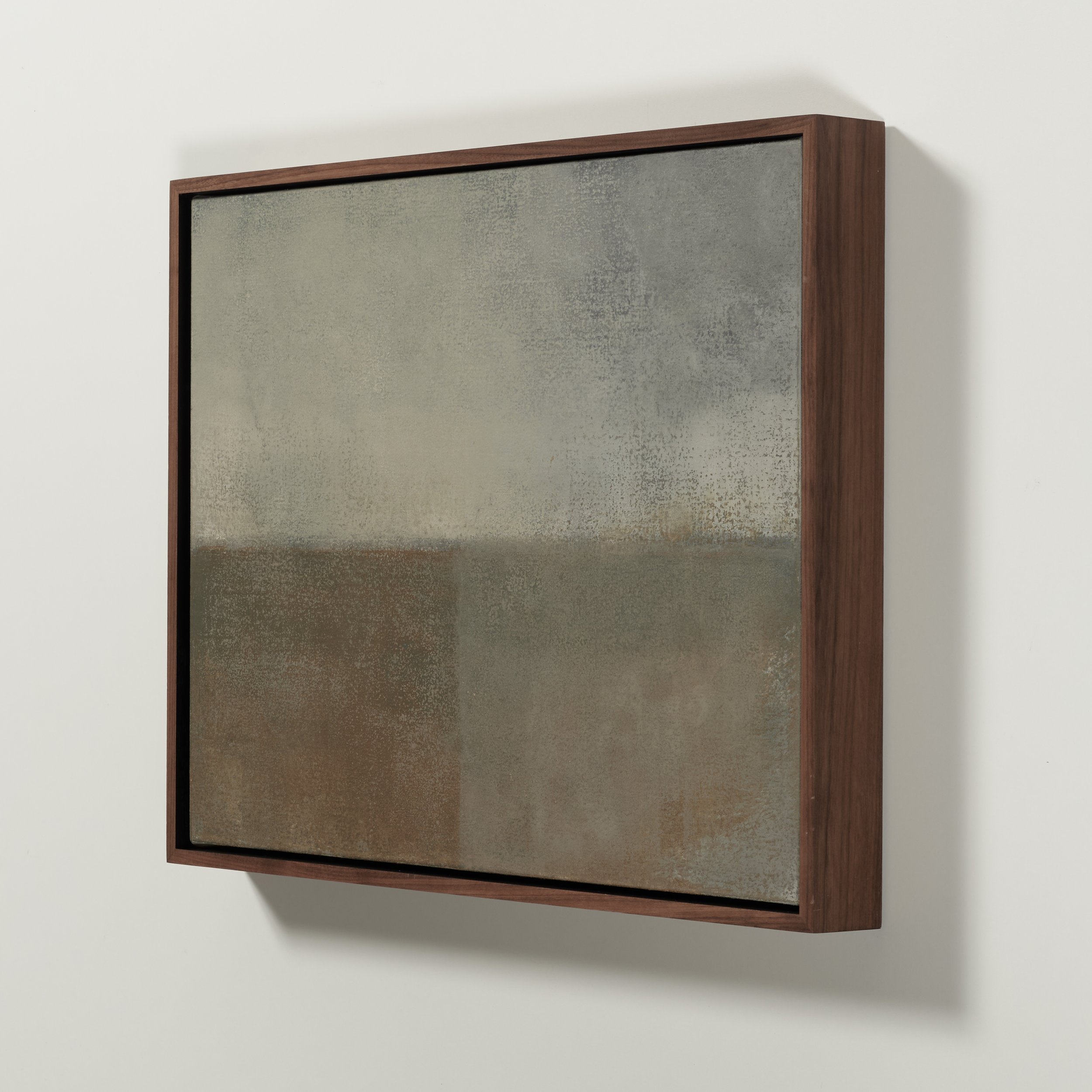Framed abstract landscape from the Horizons series, Glenn Suokko.