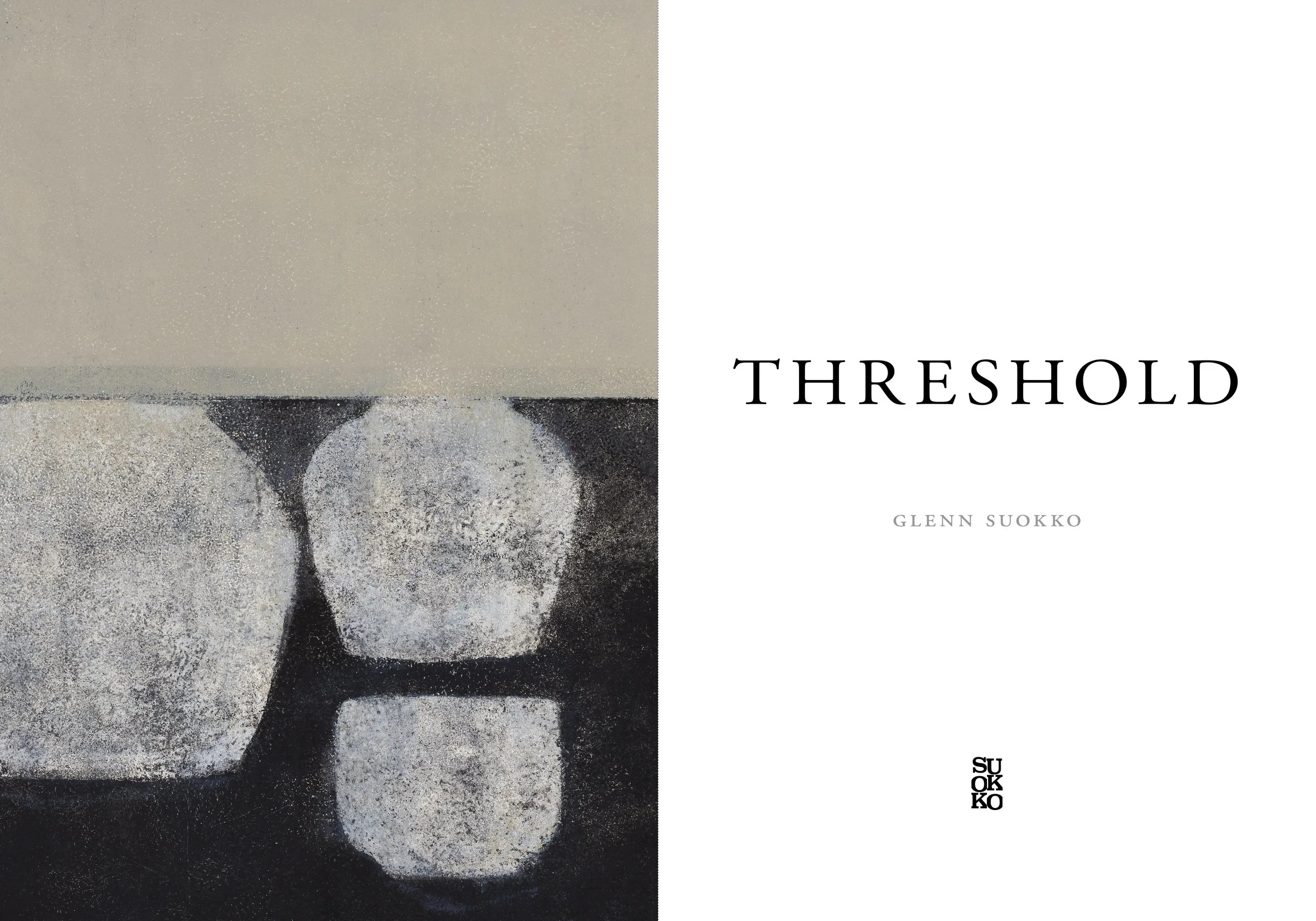 Book pages from "Threshold", Glenn Suokko Books.