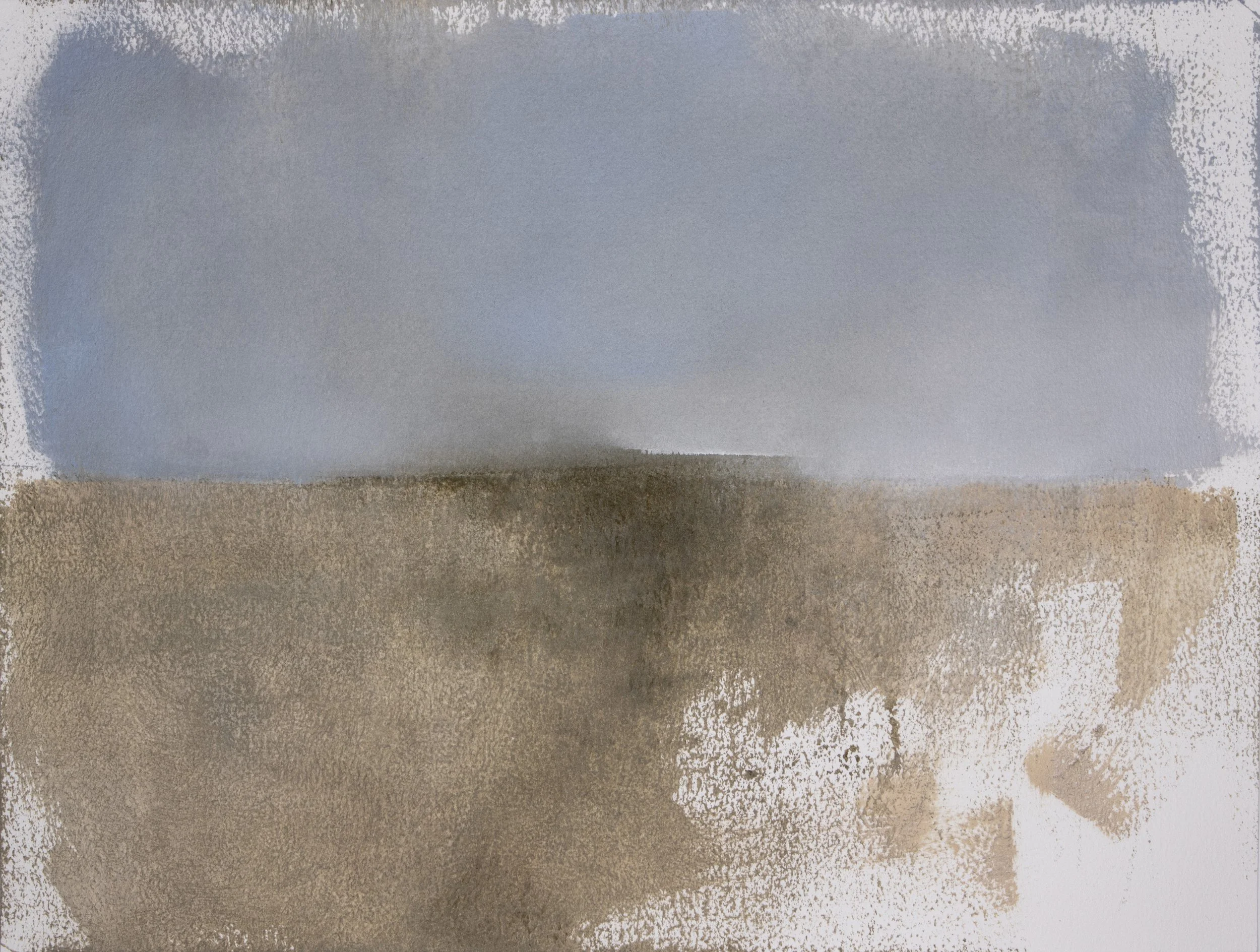 Landscape in oil, from the works on paper series, 2026.