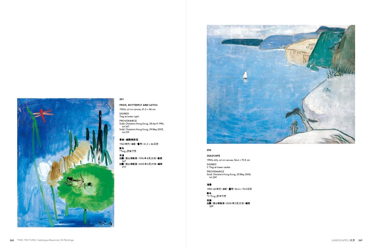 TING YIN YUNG Catalogue Raisonné, Oil Paintings, Landscapes.