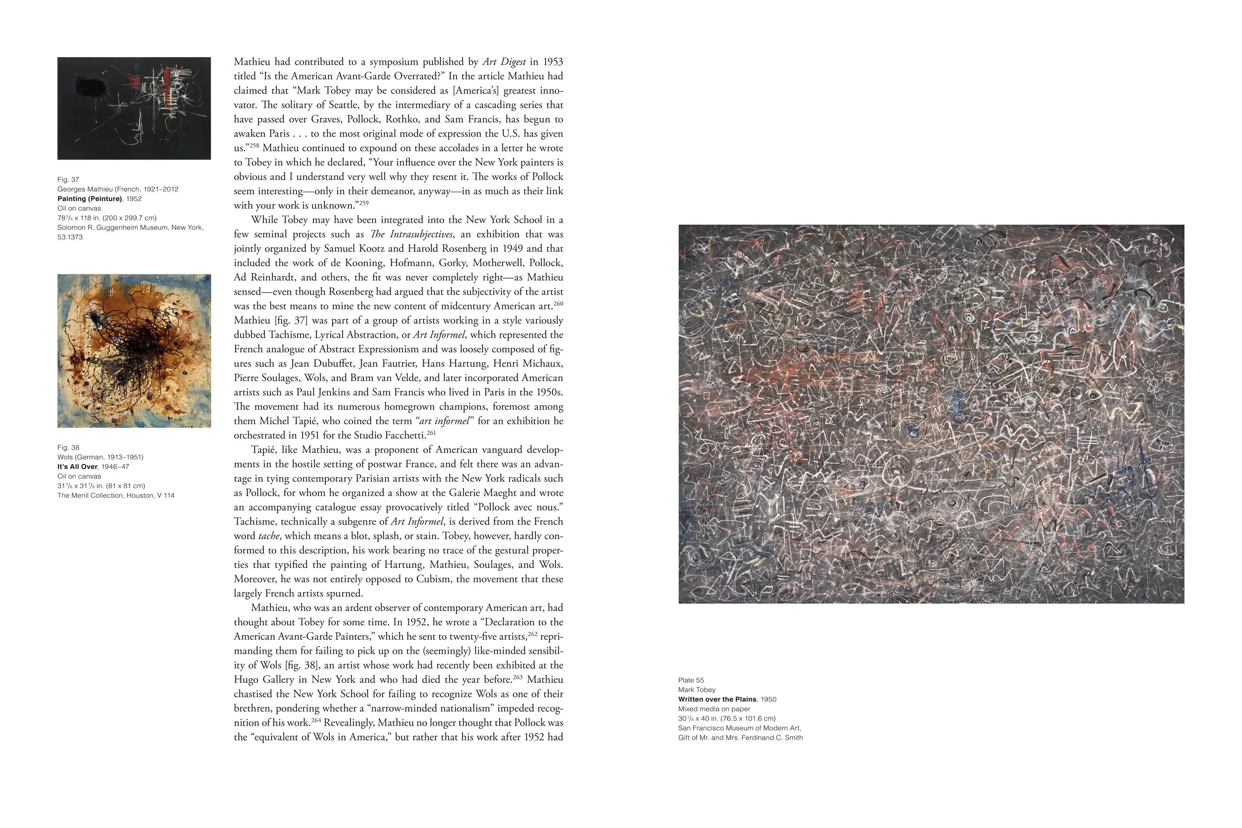Mark Tobey: Threading Light, book: essay.