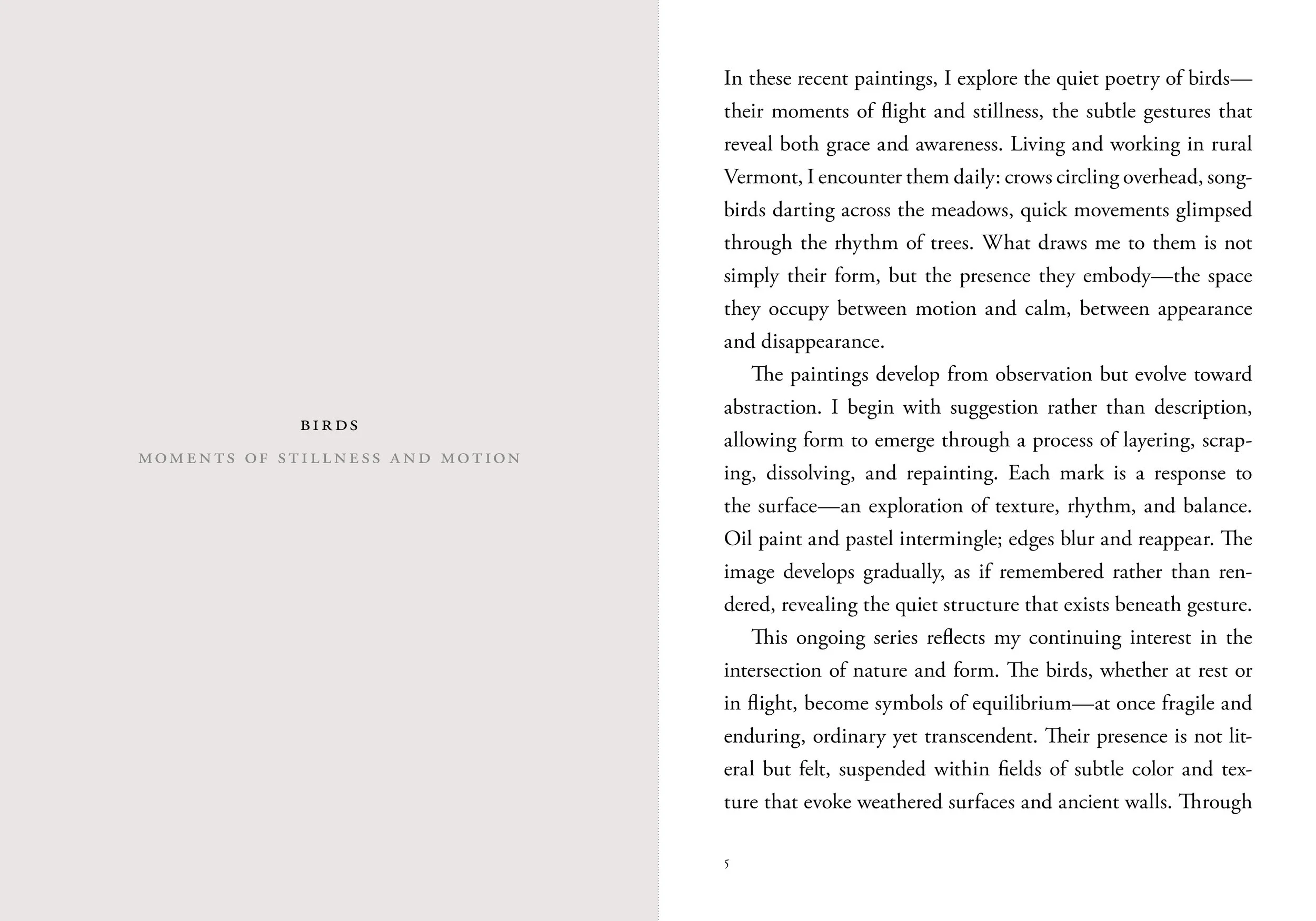 Pages from "Birds", Glenn Suokko Books.