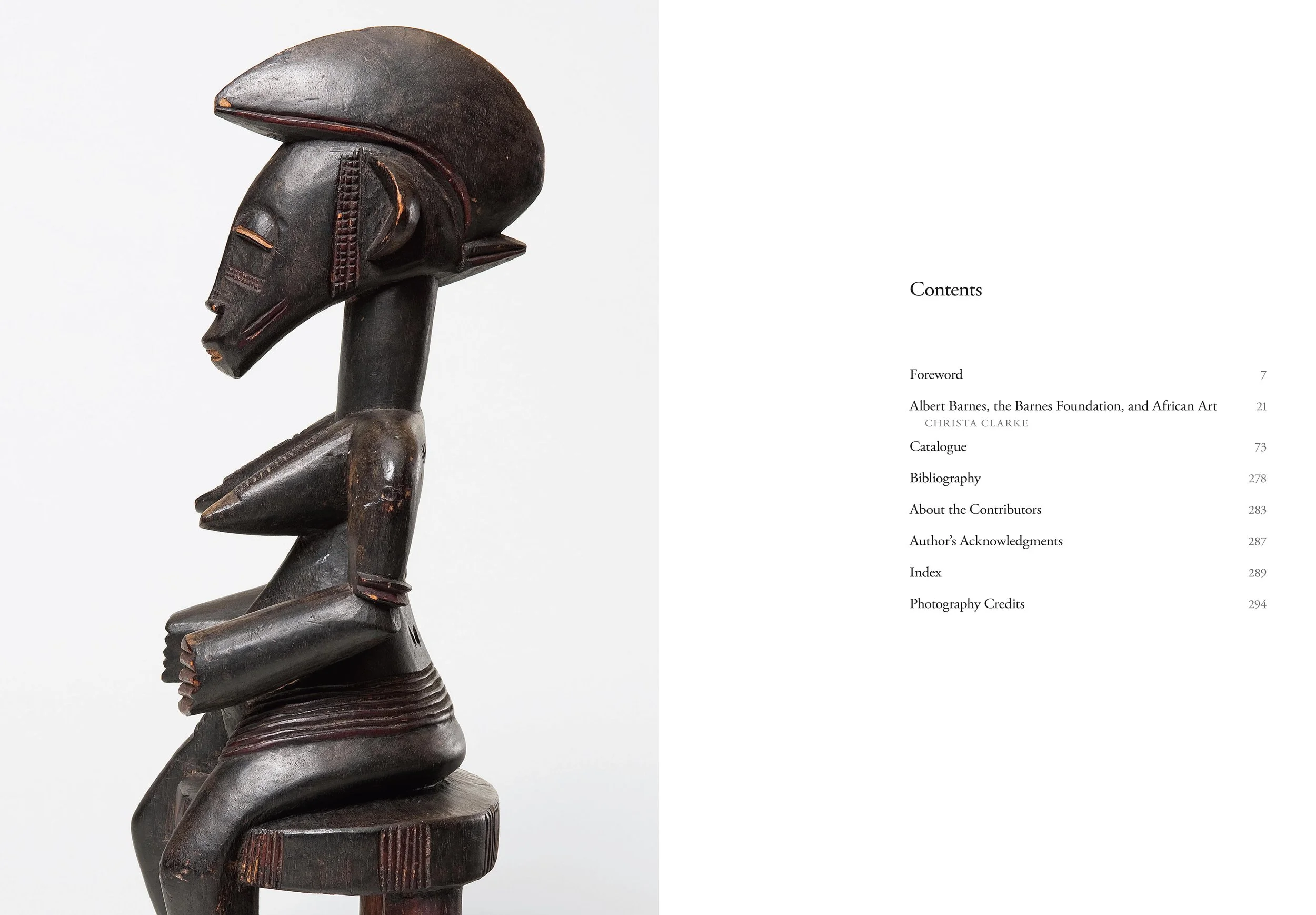 African Art in the Barnes Foundation | book: contents