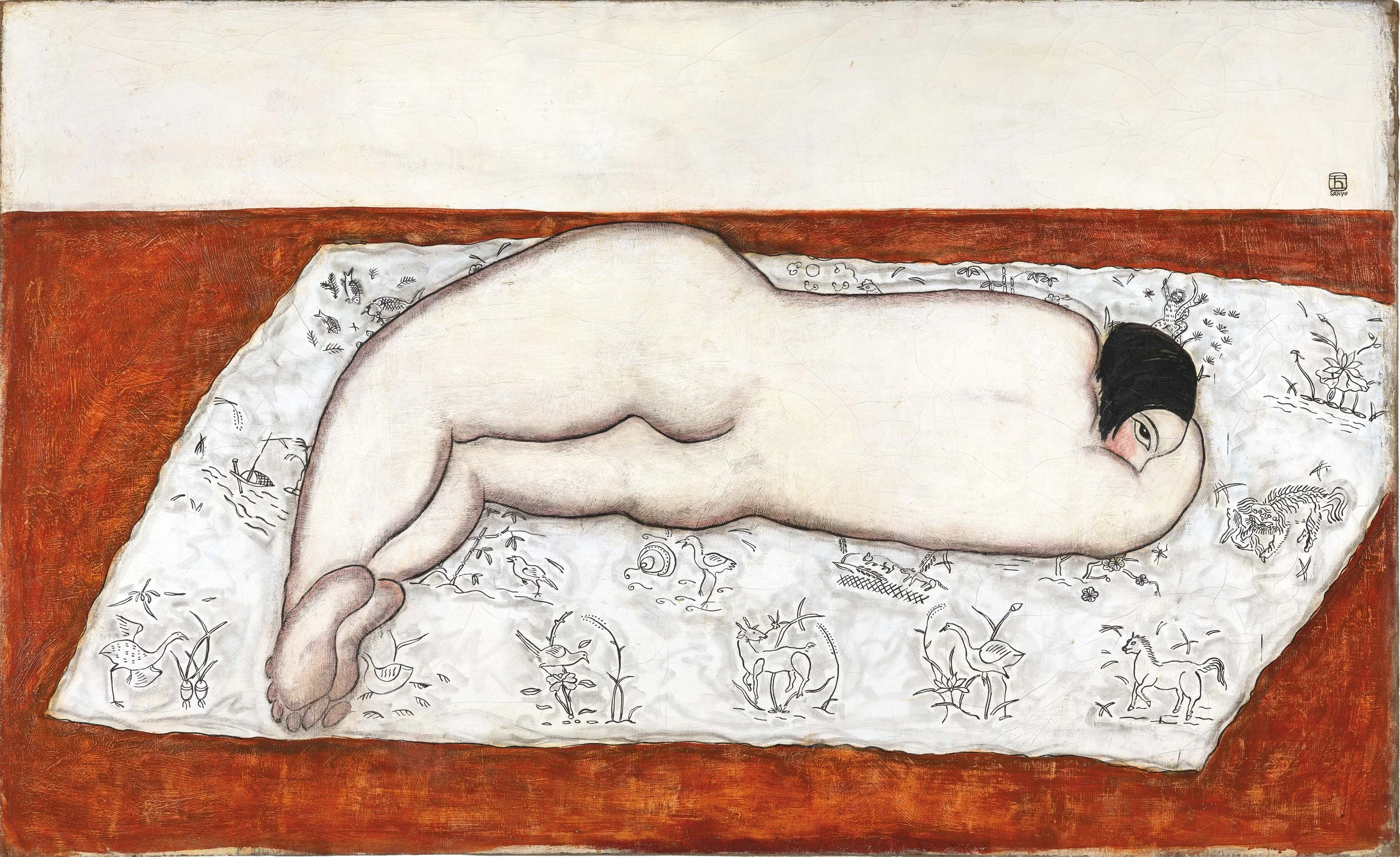 Painting by Sanyu, from the catalogue raisonné — design by Glenn Suokko.