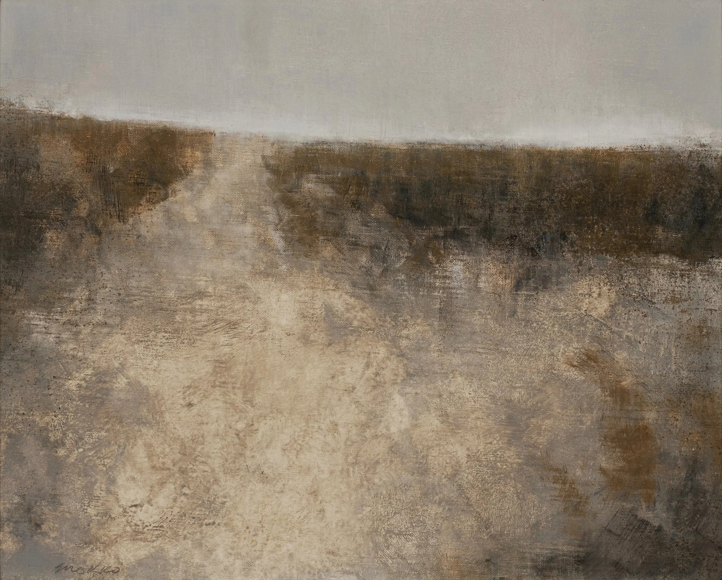 Landscape painting, oil on canvas.