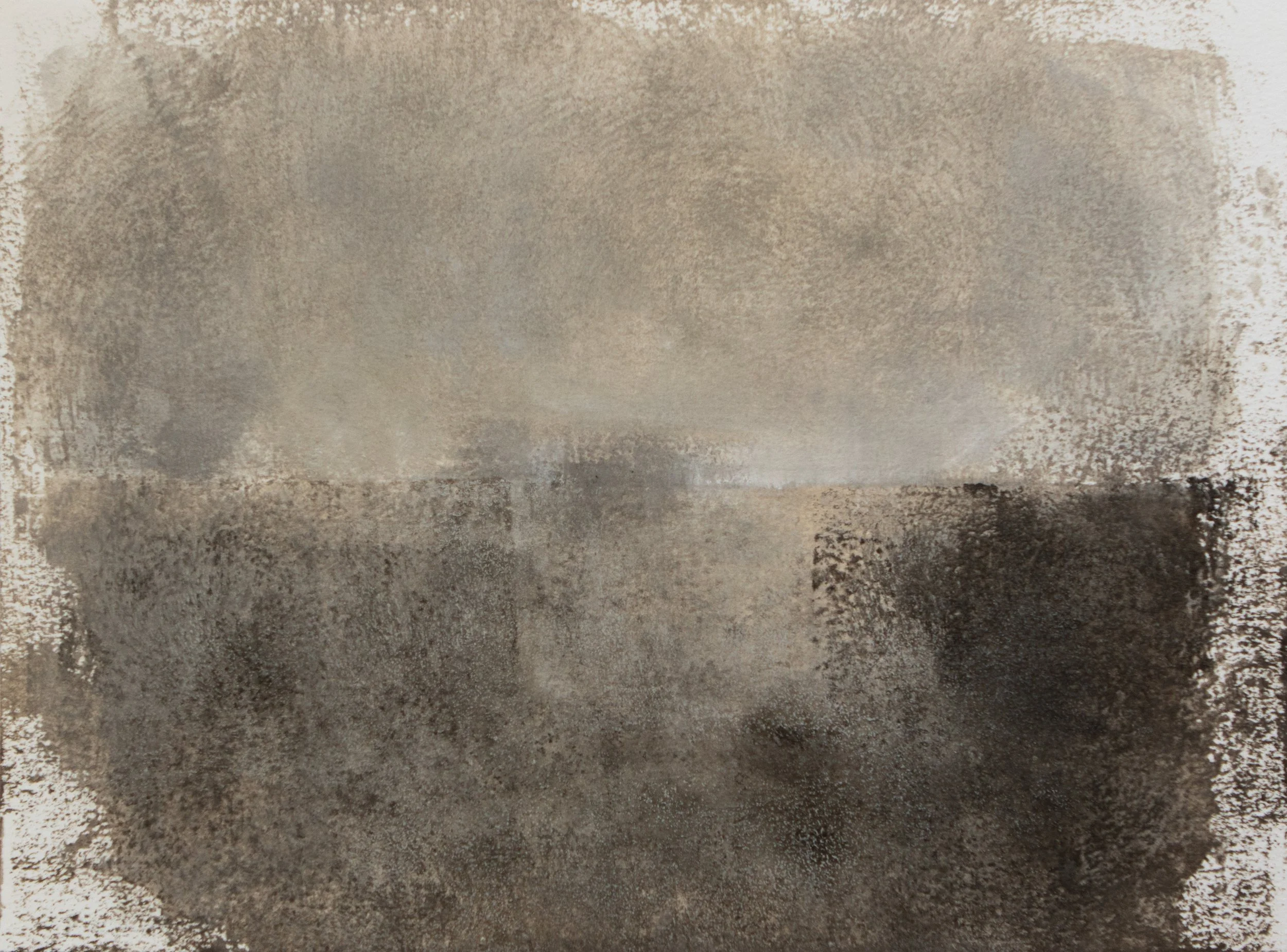 Landscape in oil, from the works on paper series, 2026.