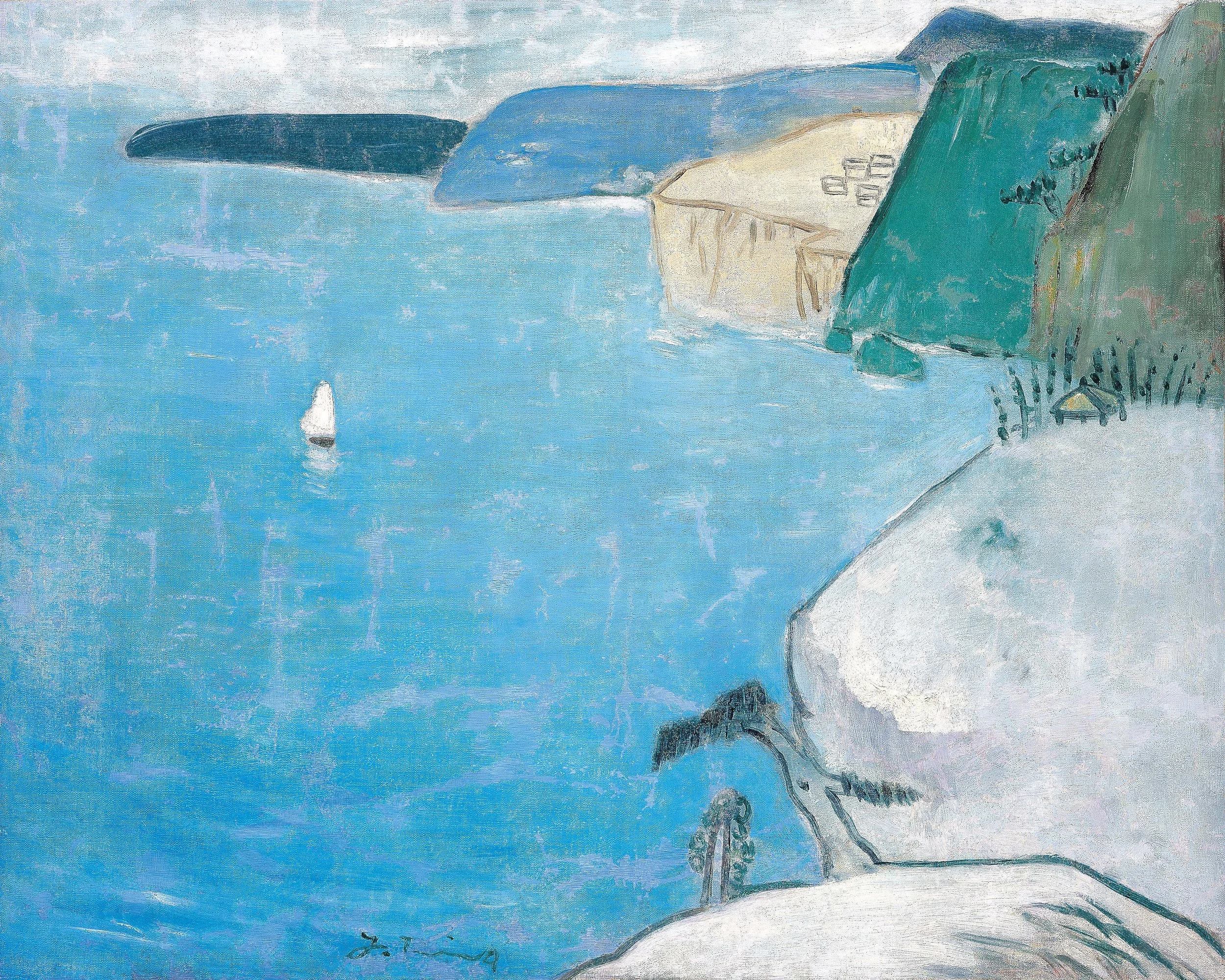 Seascape, oil painting by Ting Yin Yung.