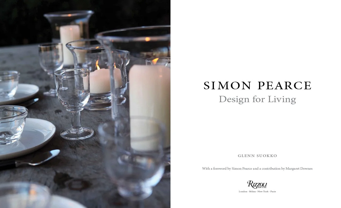 Simon Pearce: Design for Living—book pages: title page spread,