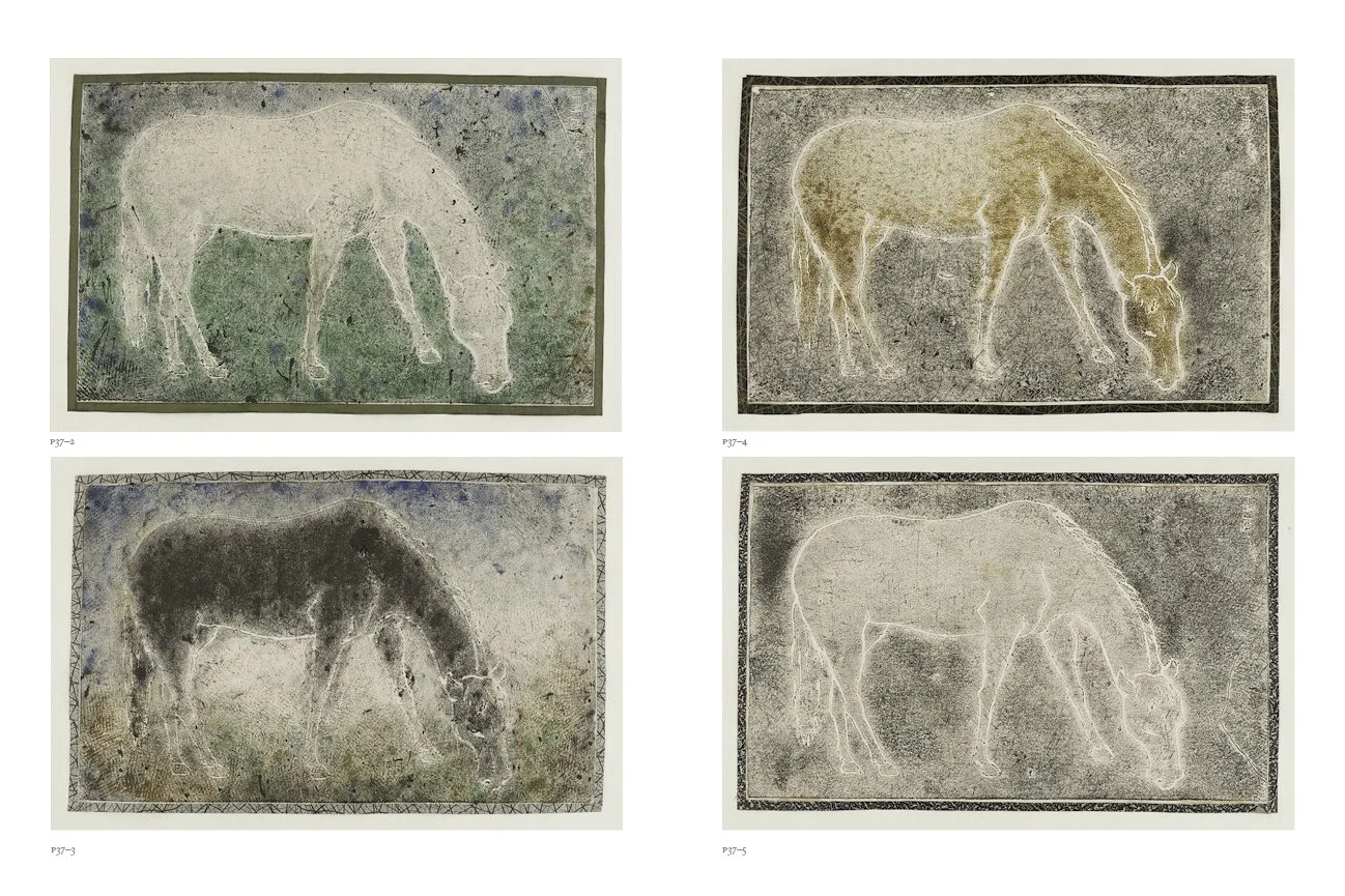 PAN YU LIN Catalogue Raisonné, Prints, Grazing Horse.